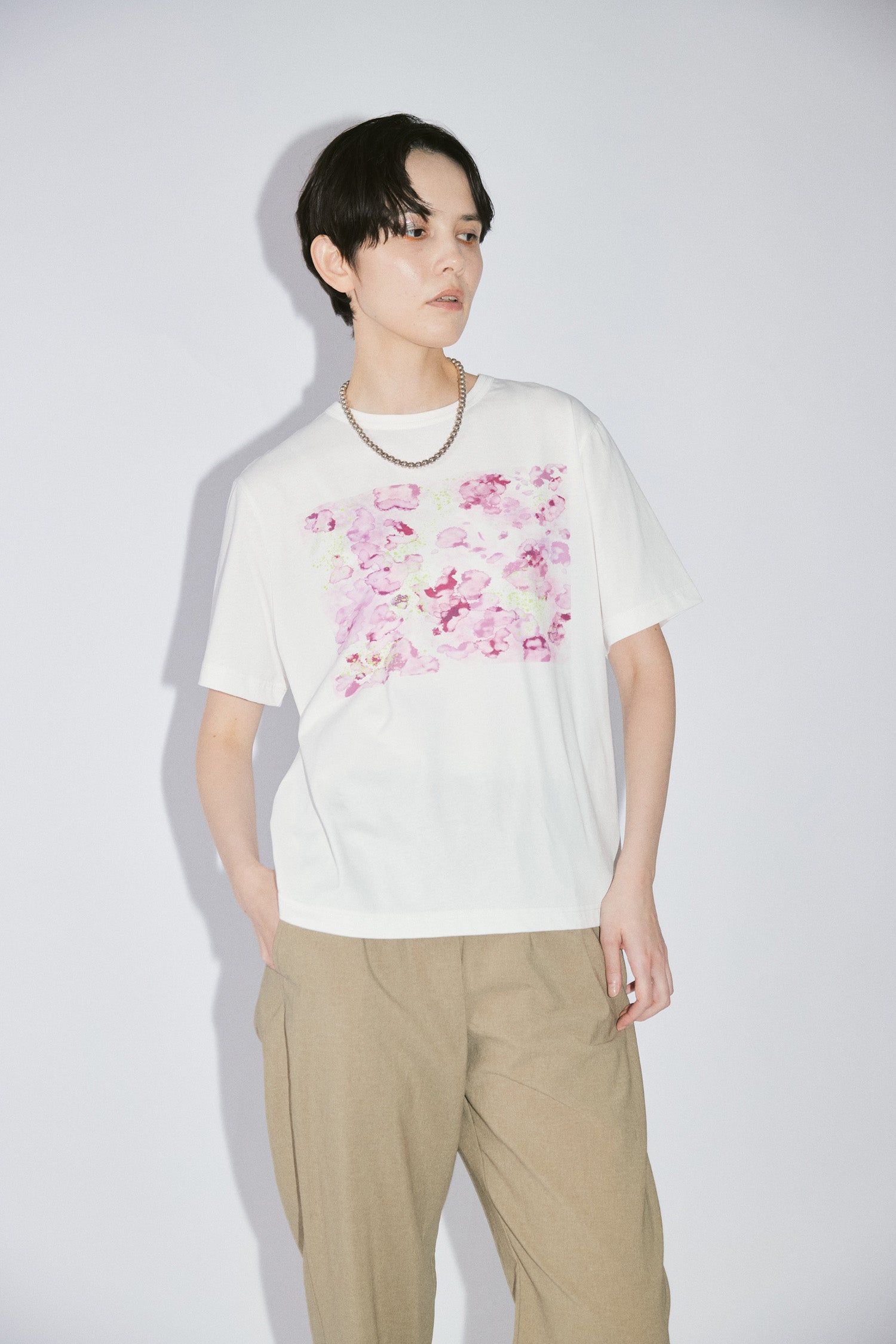 YARRA NEU PAINTINGプリントTシャツ NU-5621-437