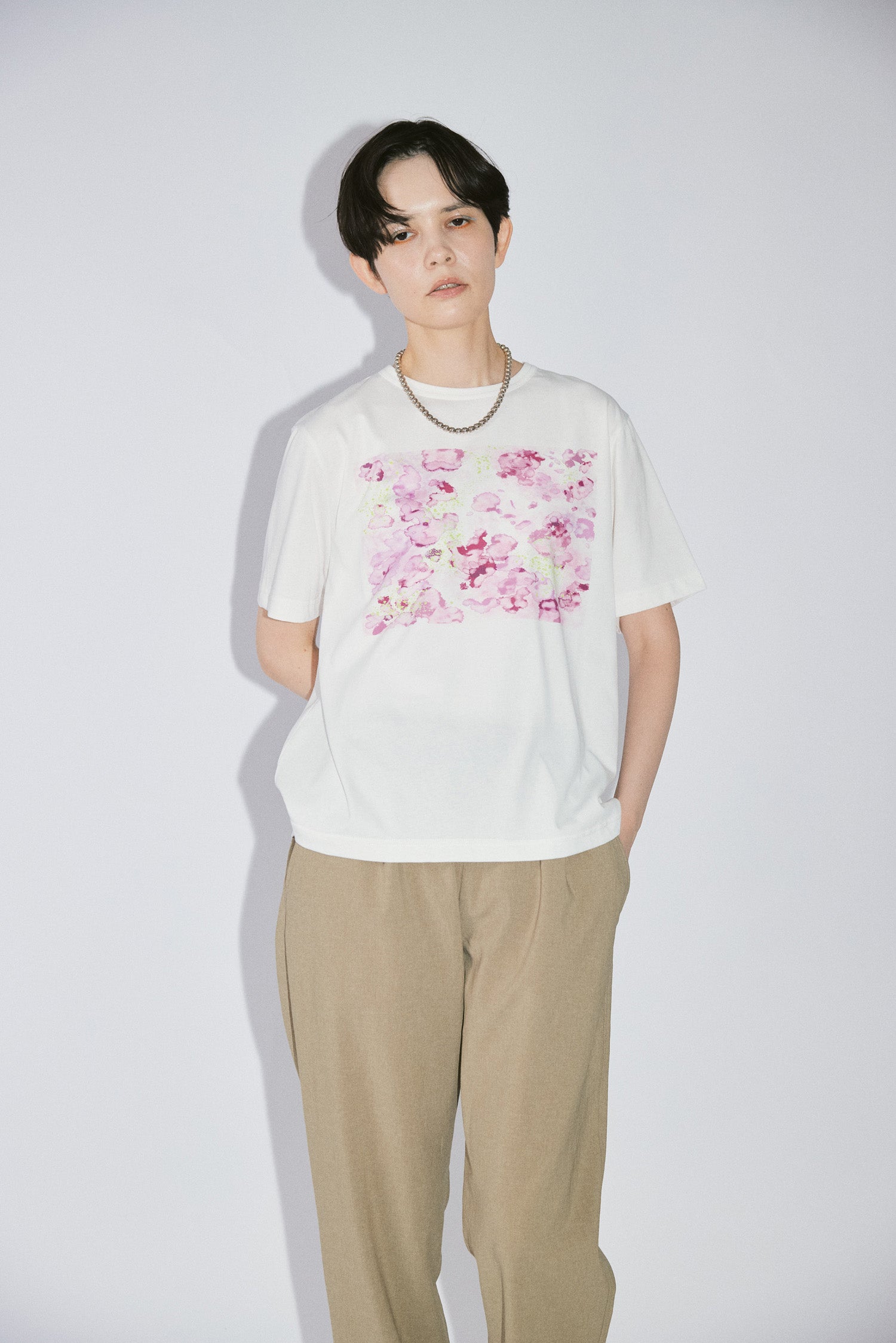 YARRA NEU PAINTINGプリントTシャツ NU-5621-437