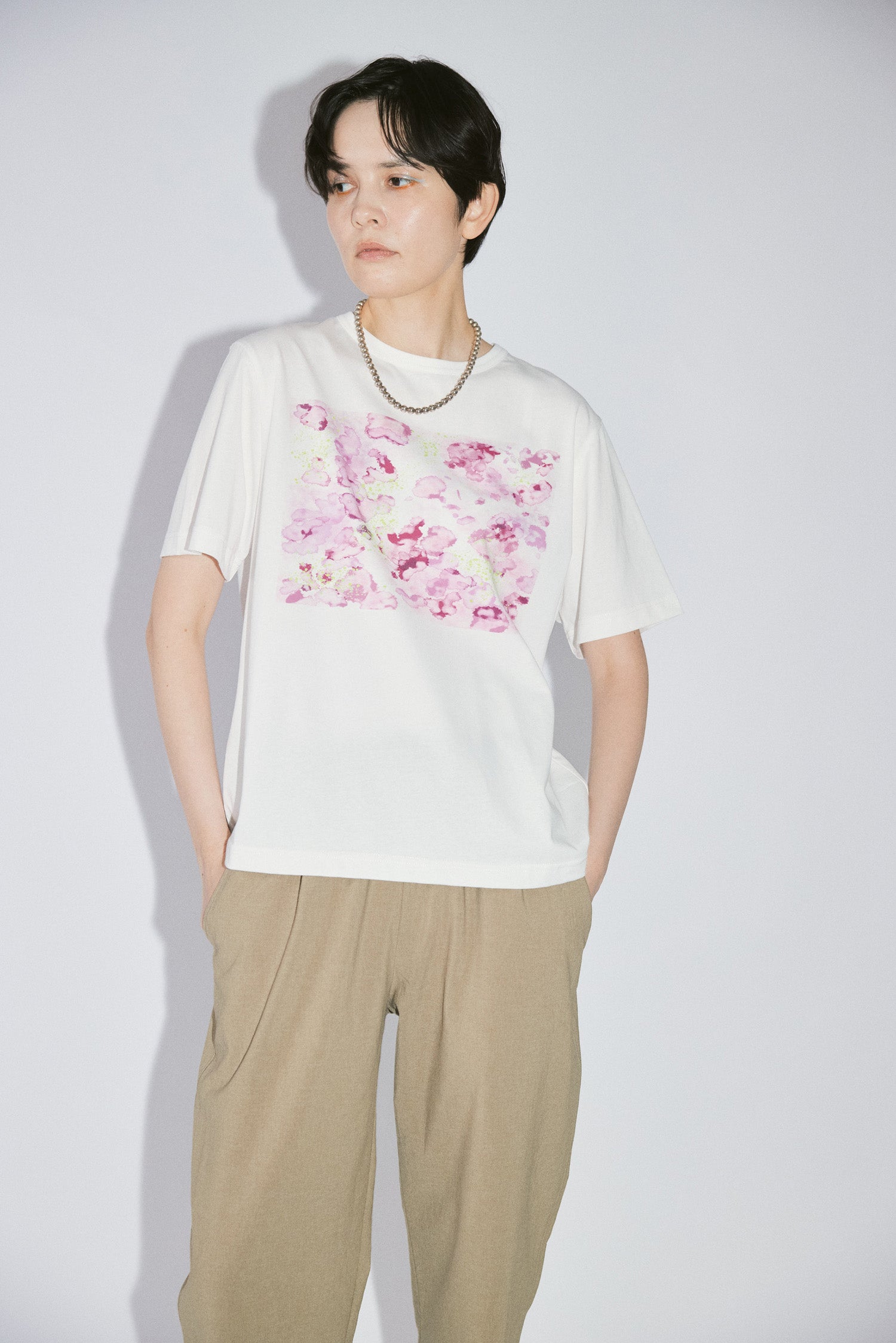 YARRA NEU PAINTINGプリントTシャツ NU-5621-437