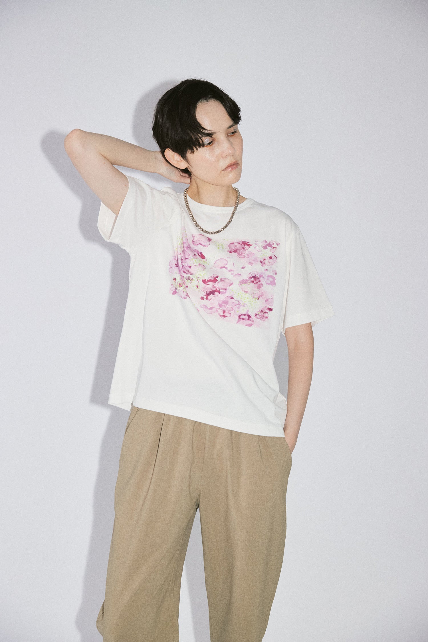 YARRA NEU PAINTINGプリントTシャツ NU-5621-437