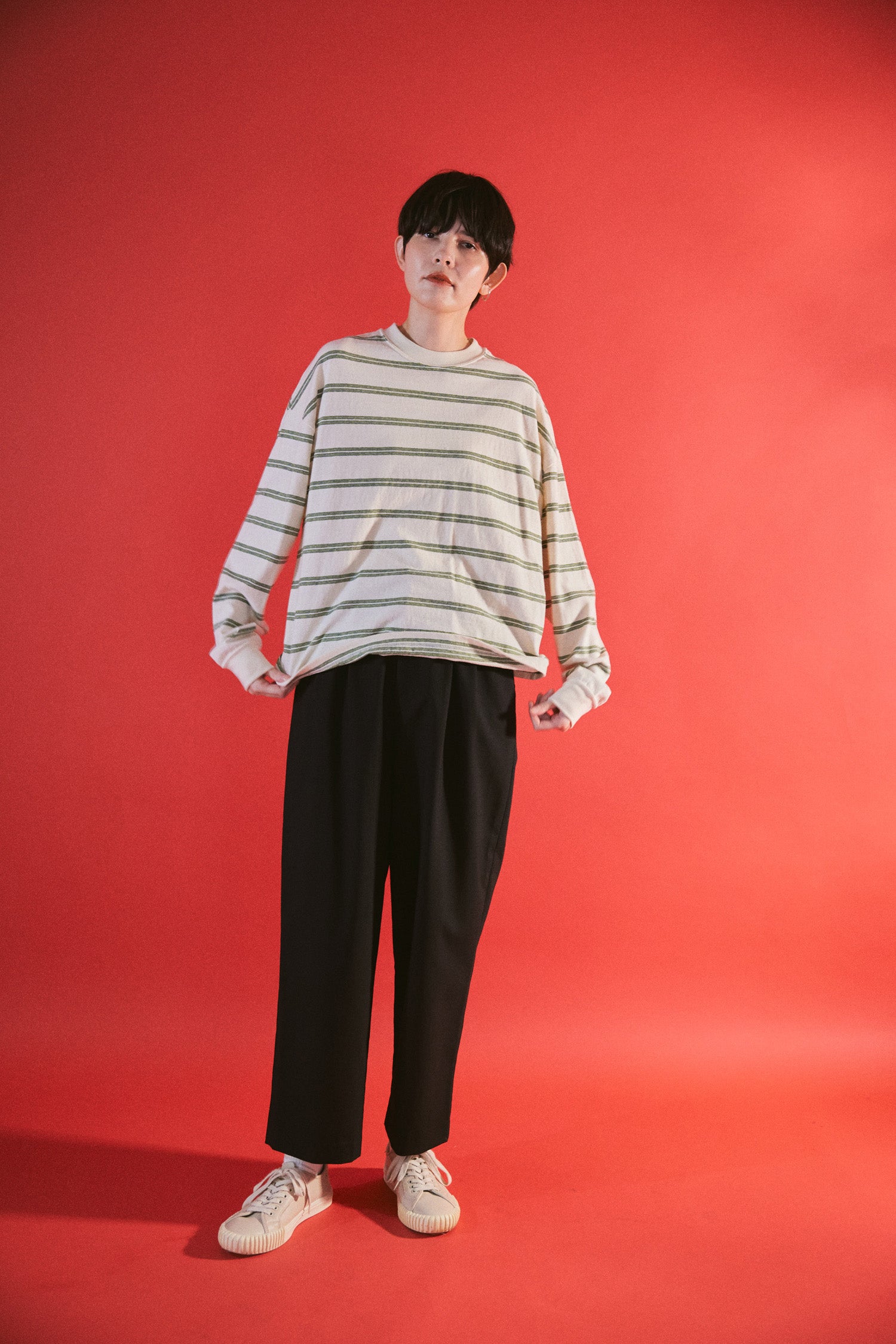 YARRA NEU サマーウールタックパンツ NU-5615-422