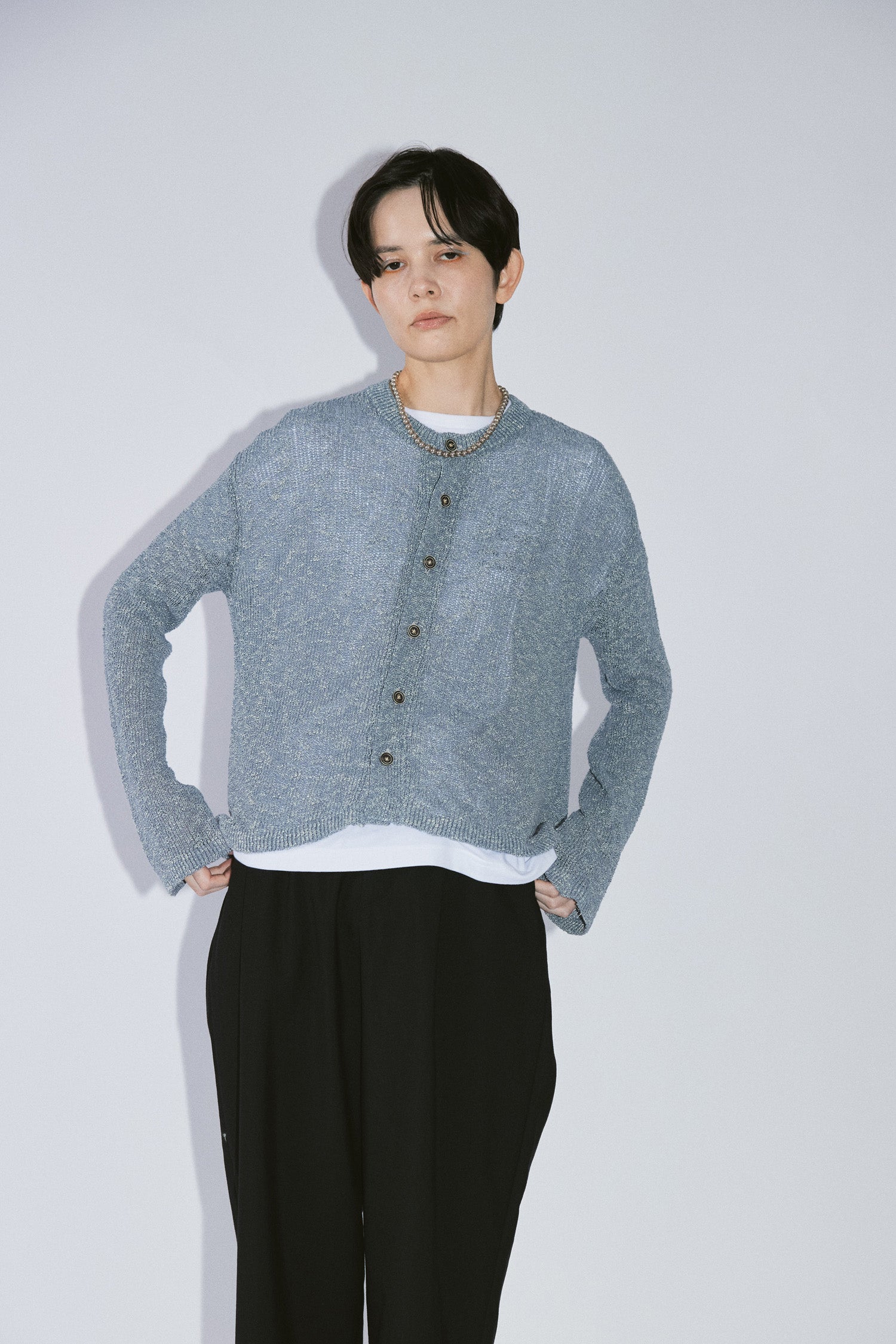 YARRA NEU ItalyYarnニットカーディガン NU-5612-405