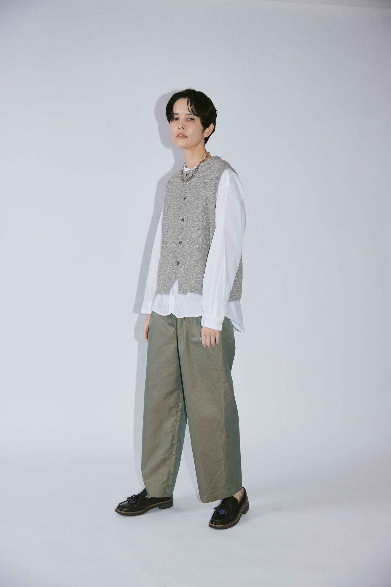 YARRA NEU C/Tシャンブレーギャバパンツ NU-5615-421