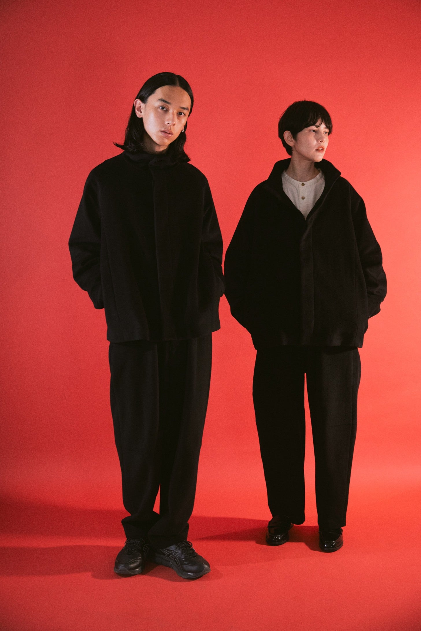 YARRA NEU カシミヤ混ウール裏付きパンツ NU-5555-429