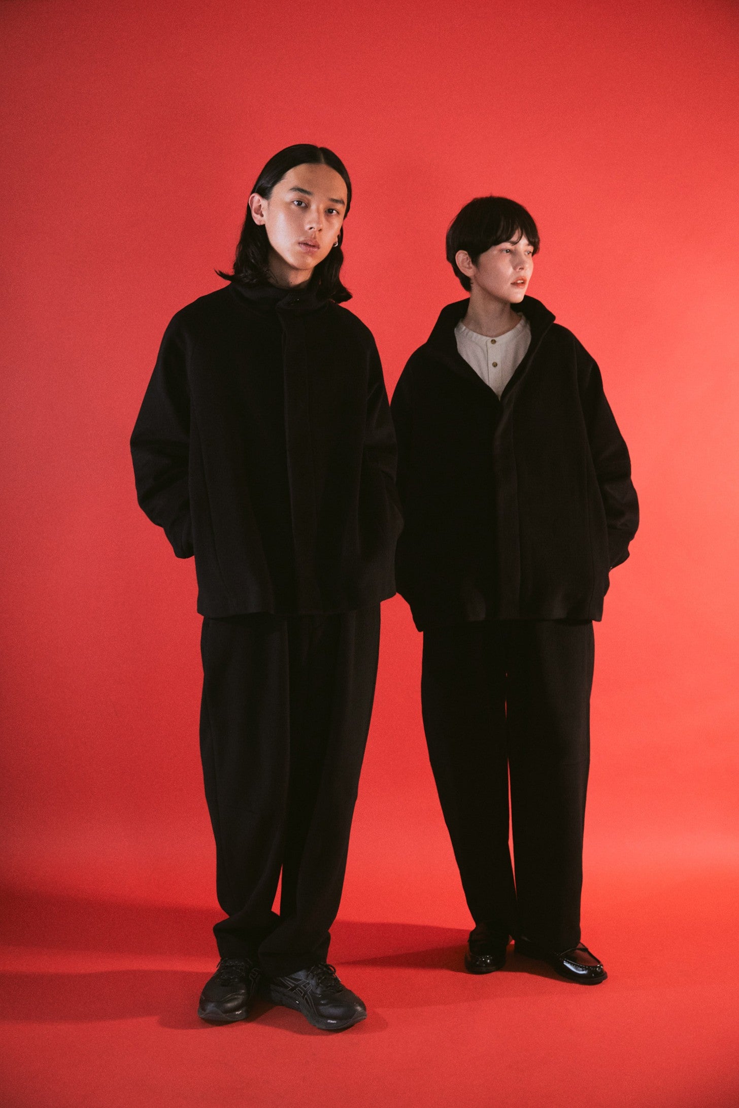 YARRA NEU カシミヤ混ウール裏付きパンツ NU-5555-429