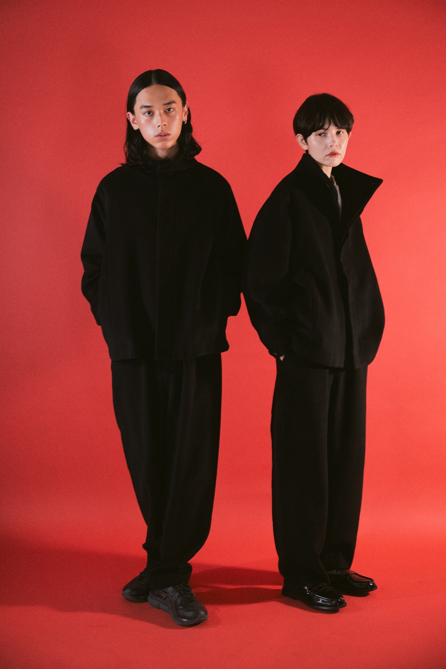 YARRA NEU カシミヤ混ウールスタンドジャケット NU-5557-428