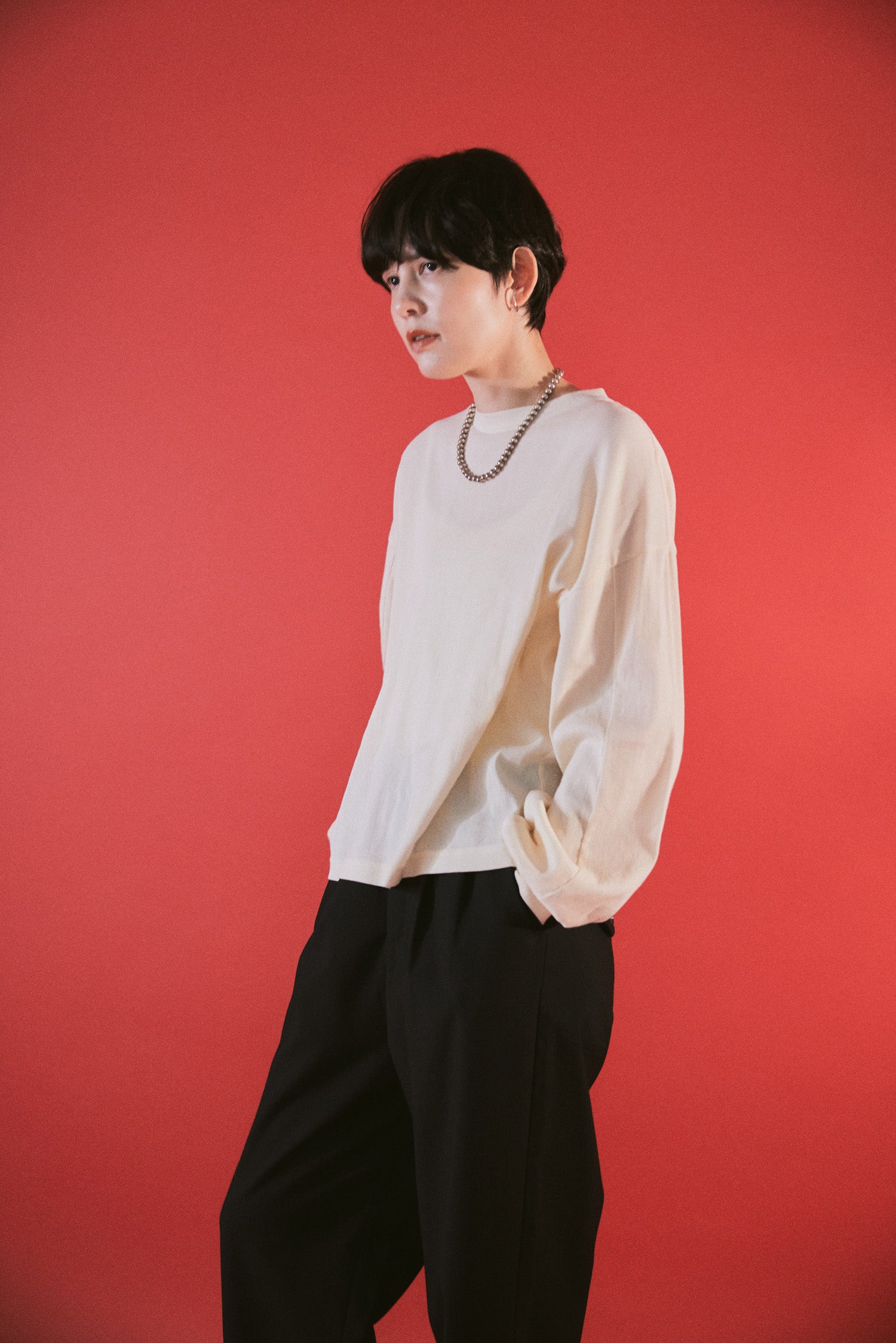 YARRA NEU BIWACOTTONボリューム長袖Tシャツ NU-5611-402