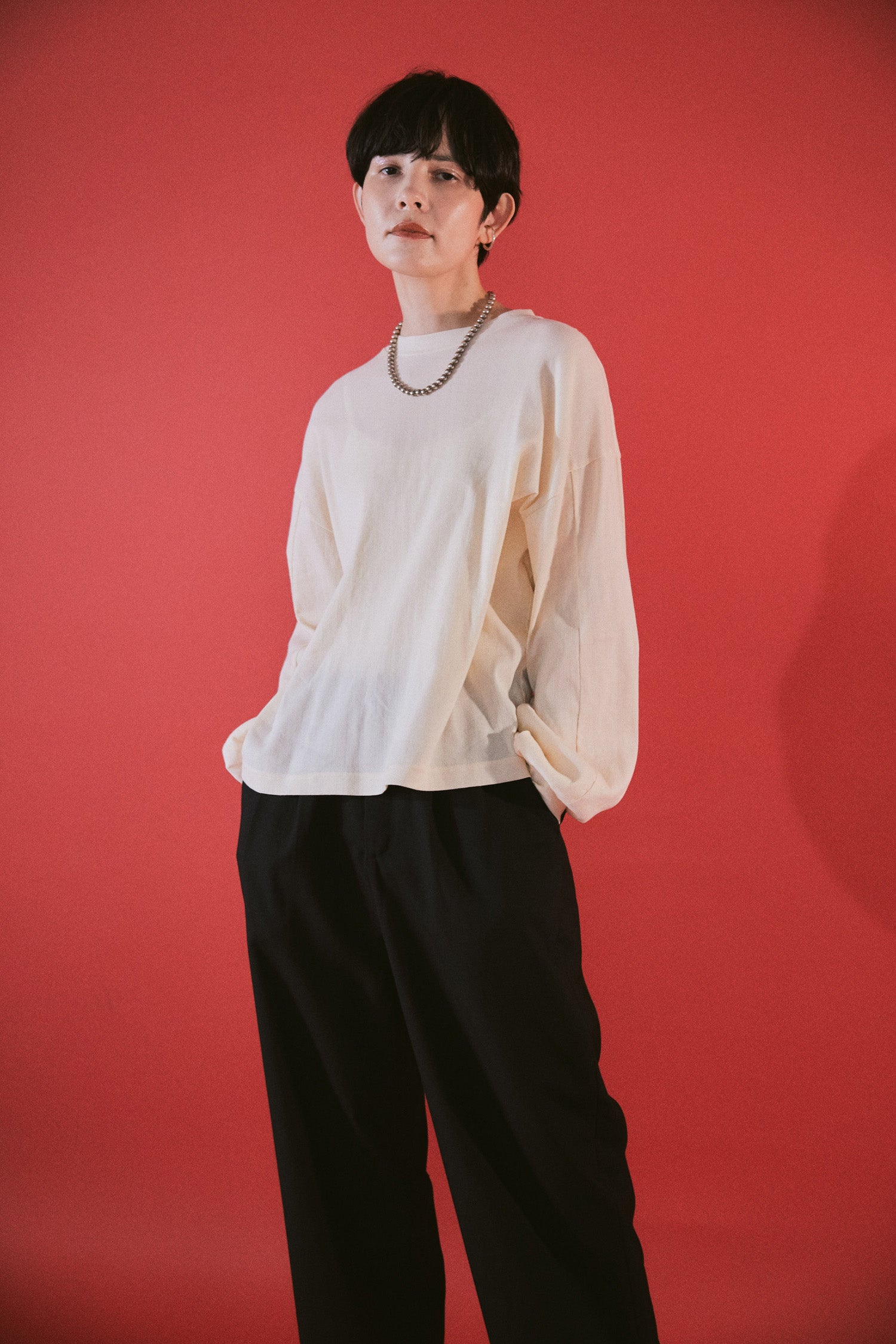 YARRA NEU BIWACOTTONボリューム長袖Tシャツ NU-5611-402