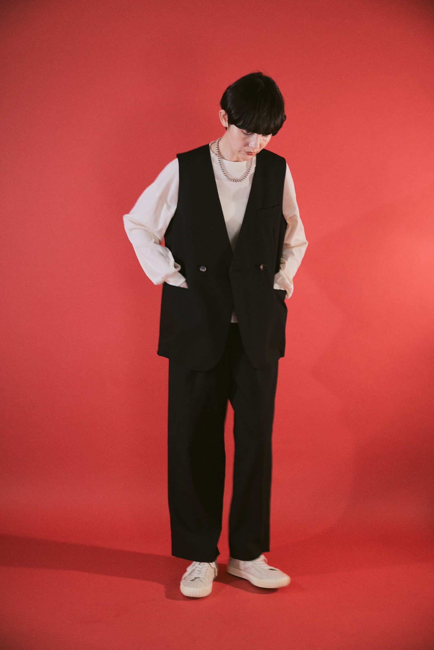 YARRA NEU サマーウールチュニックベスト NU-5618-424