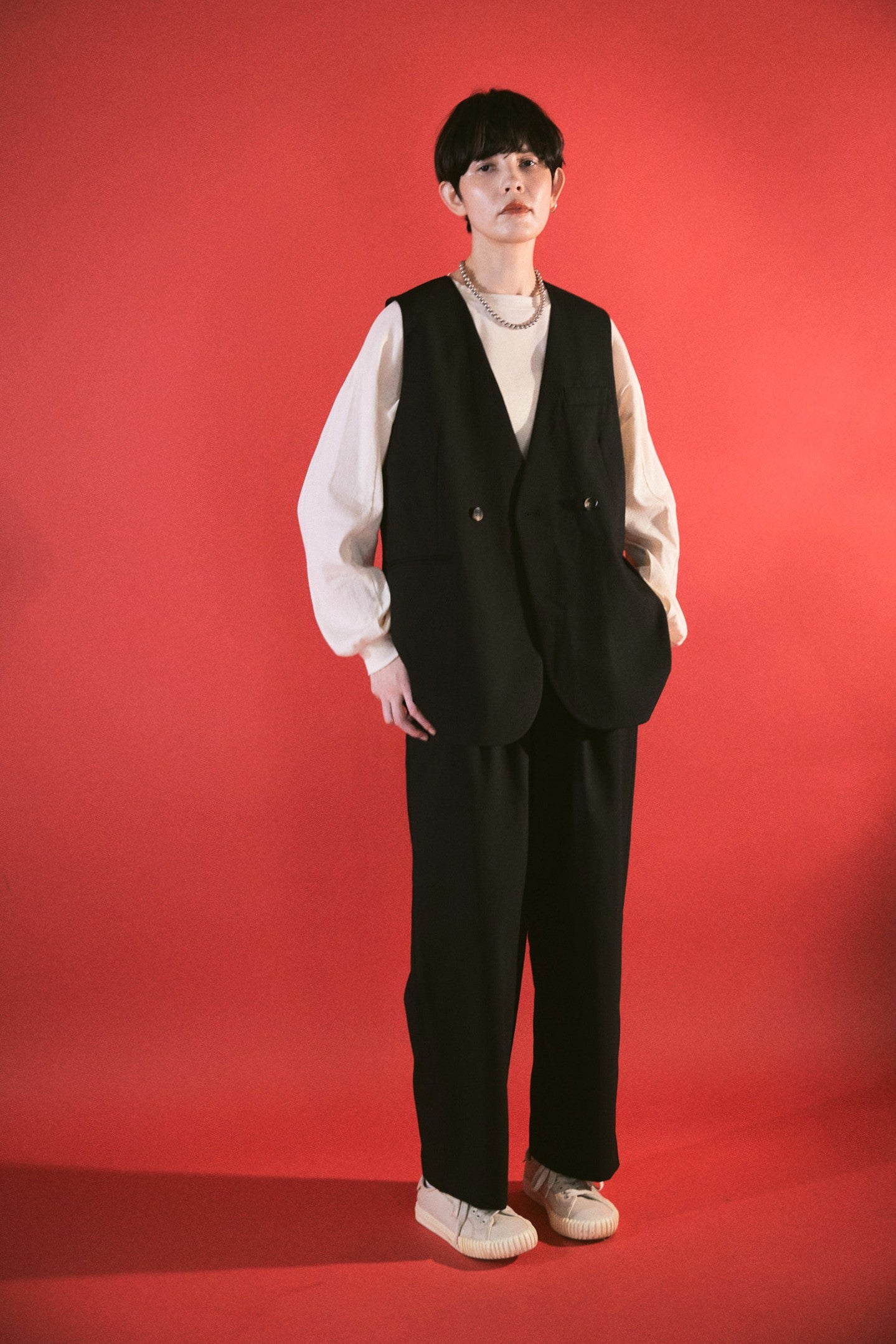 YARRA NEU サマーウールチュニックベスト NU-5618-424