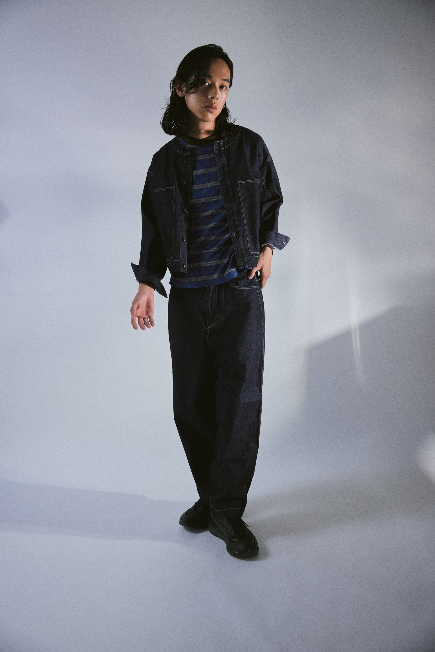 YARRA NEU 10ozノーカラーJAPANデニムジャケット NU-5617-420
