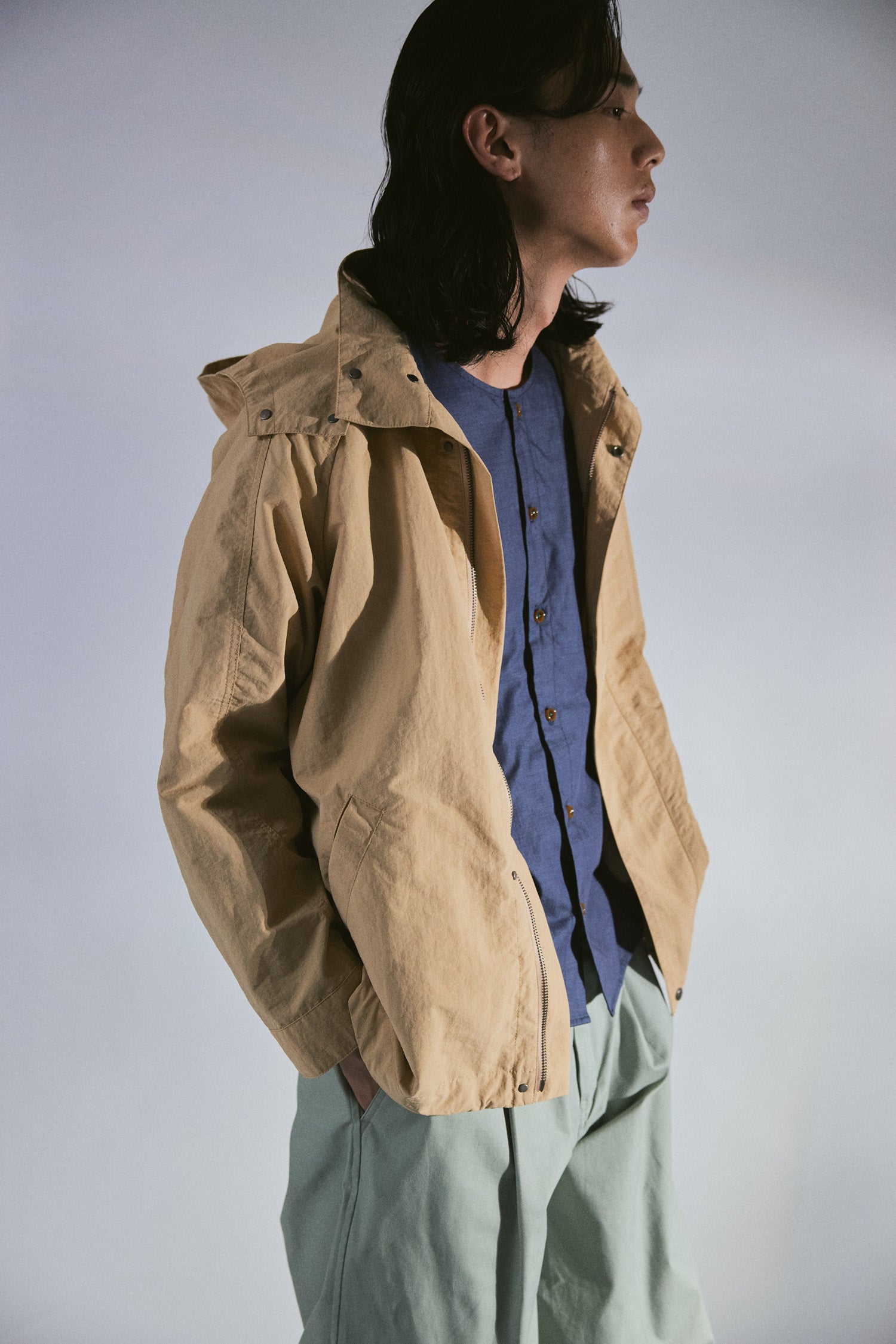 YARRA NEU ナイロンフードブルゾン NU-5617-425