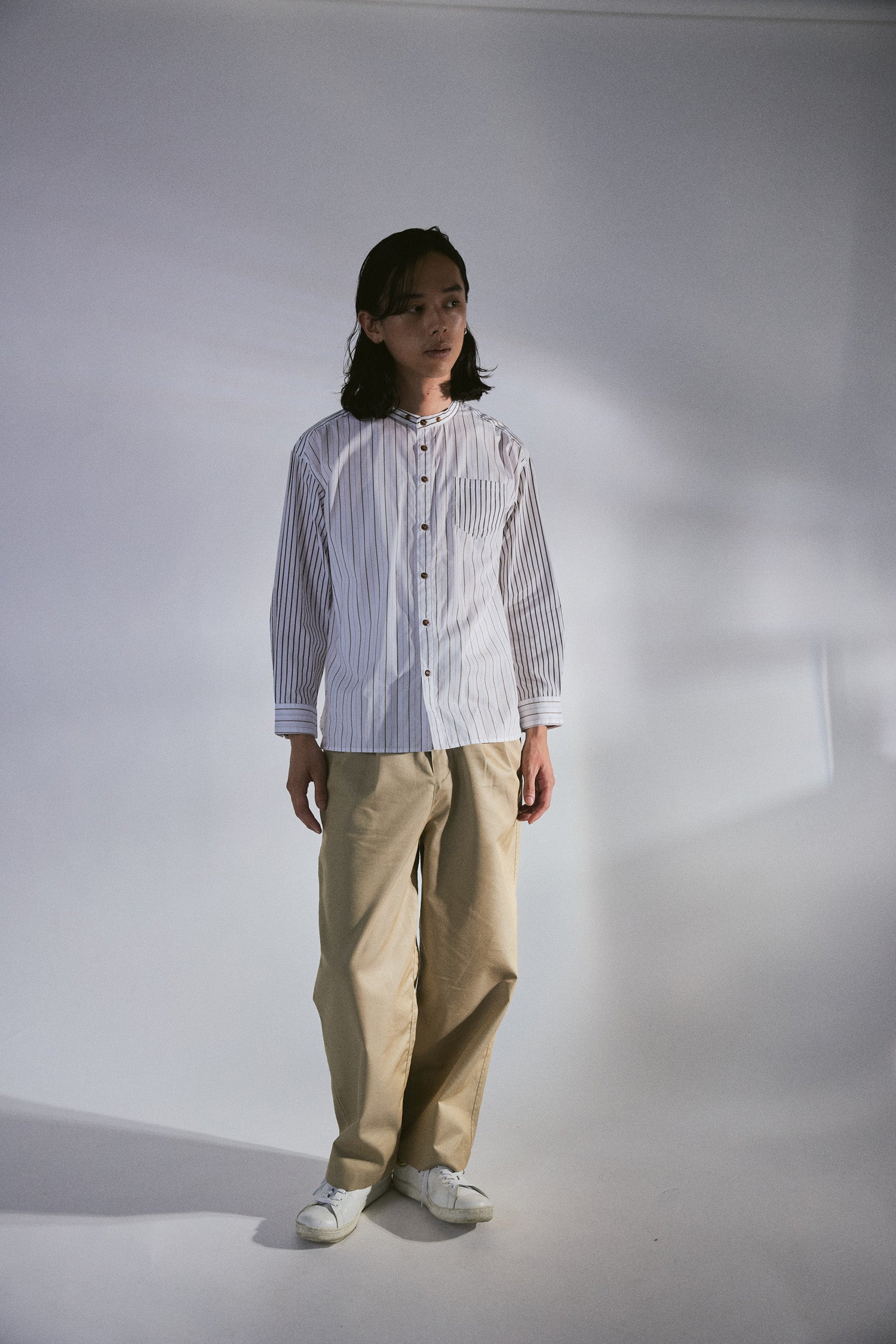 YARRA NEU C/Tシャンブレーギャバパンツ NU-5615-421