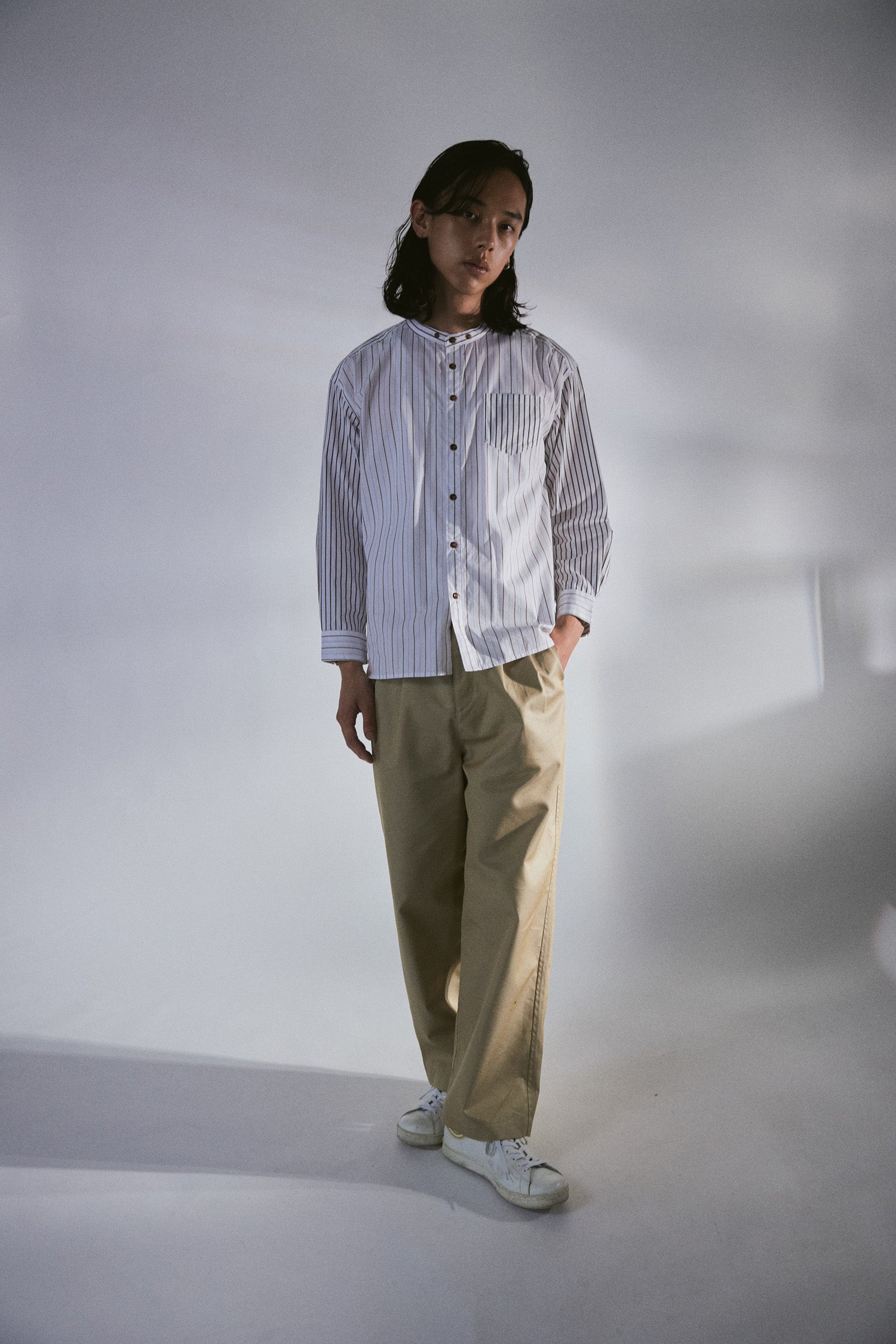 YARRA NEU C/Tシャンブレーギャバパンツ NU-5615-421