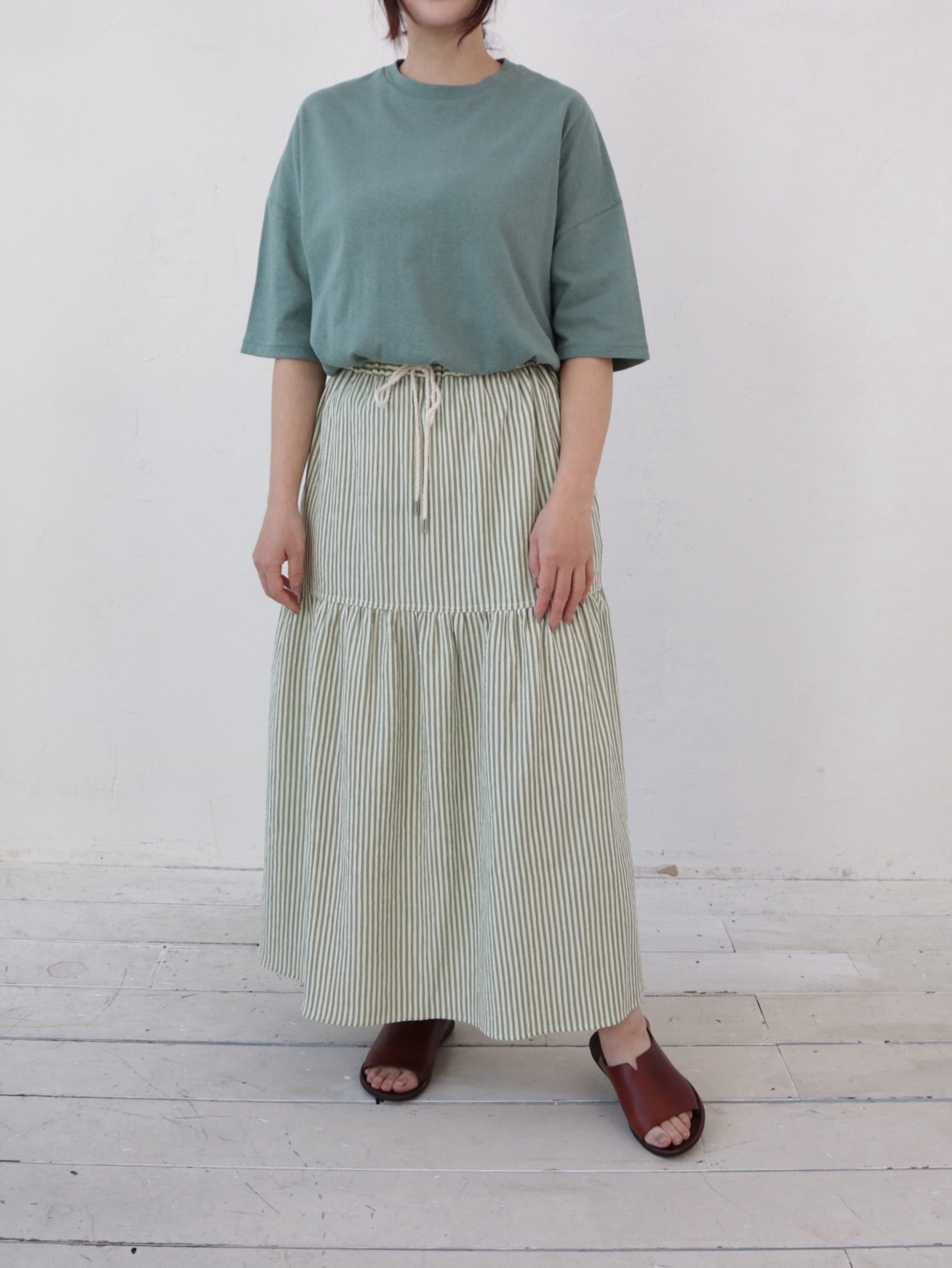 YARRA ベルギーリネン半袖TEE YR-1521-275