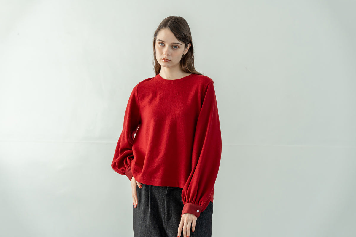 YARRA WOOL100ガーゼブラウス YR-1653-254