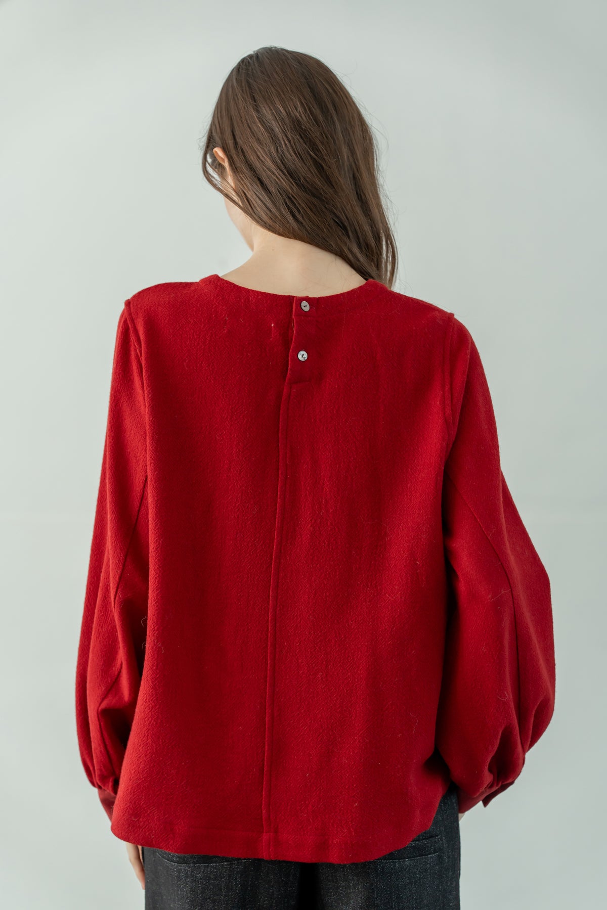 YARRA WOOL100ガーゼブラウス YR-1653-254
