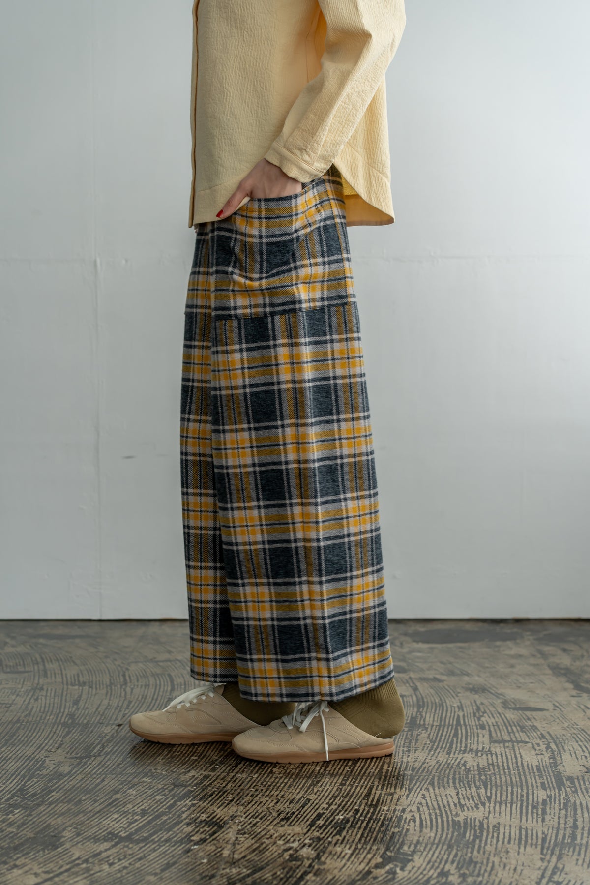 YARRA ヴィンテージ起毛三つ杢パンツ YR-1655-263