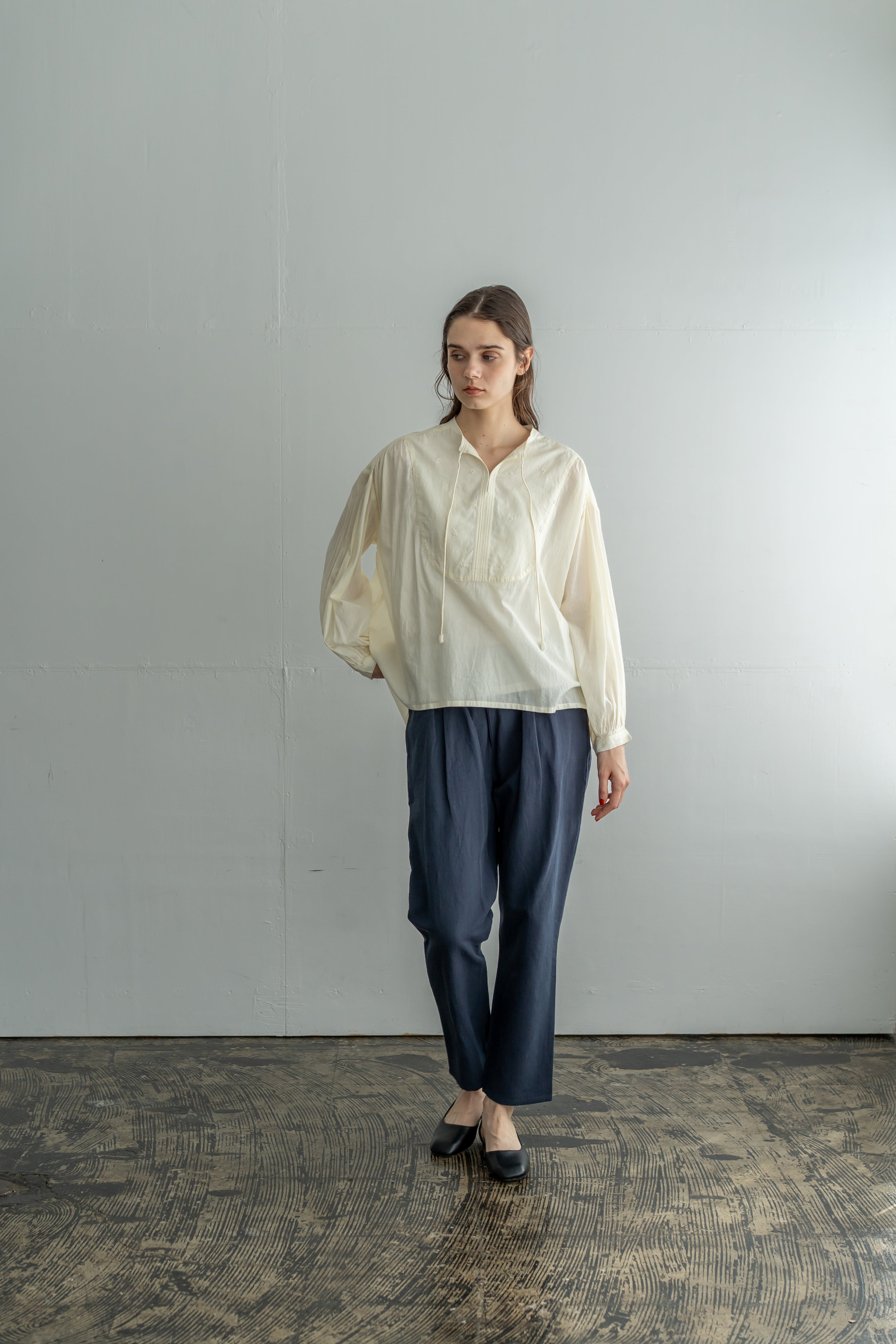 YARRA INDIAビーズ刺繍ブラウス YR-1643-212