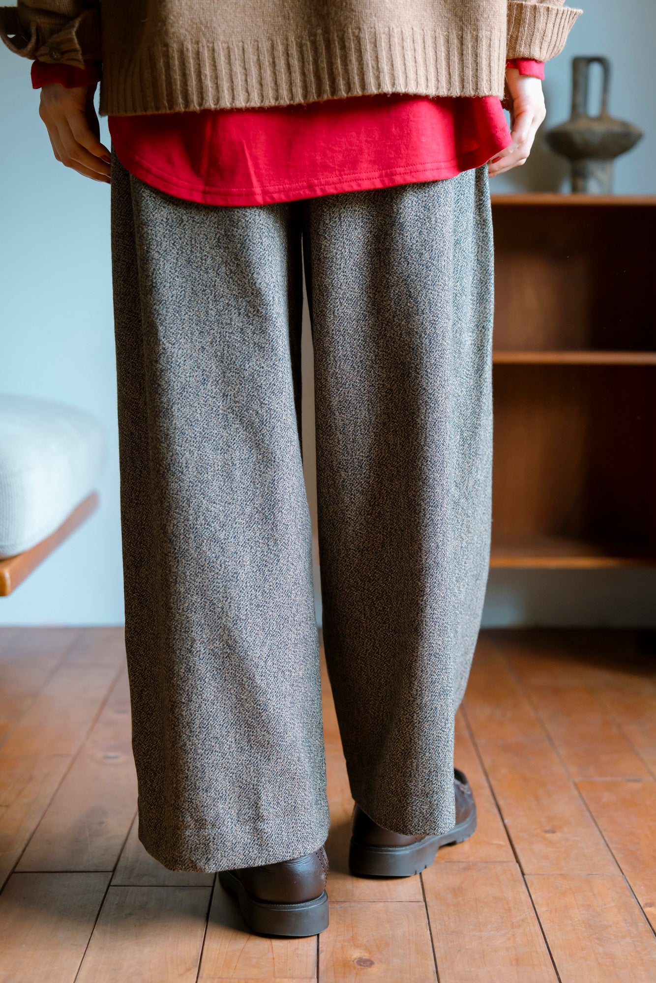 YARRA 三つ杢ツイルストレートパンツ YR-1555-252