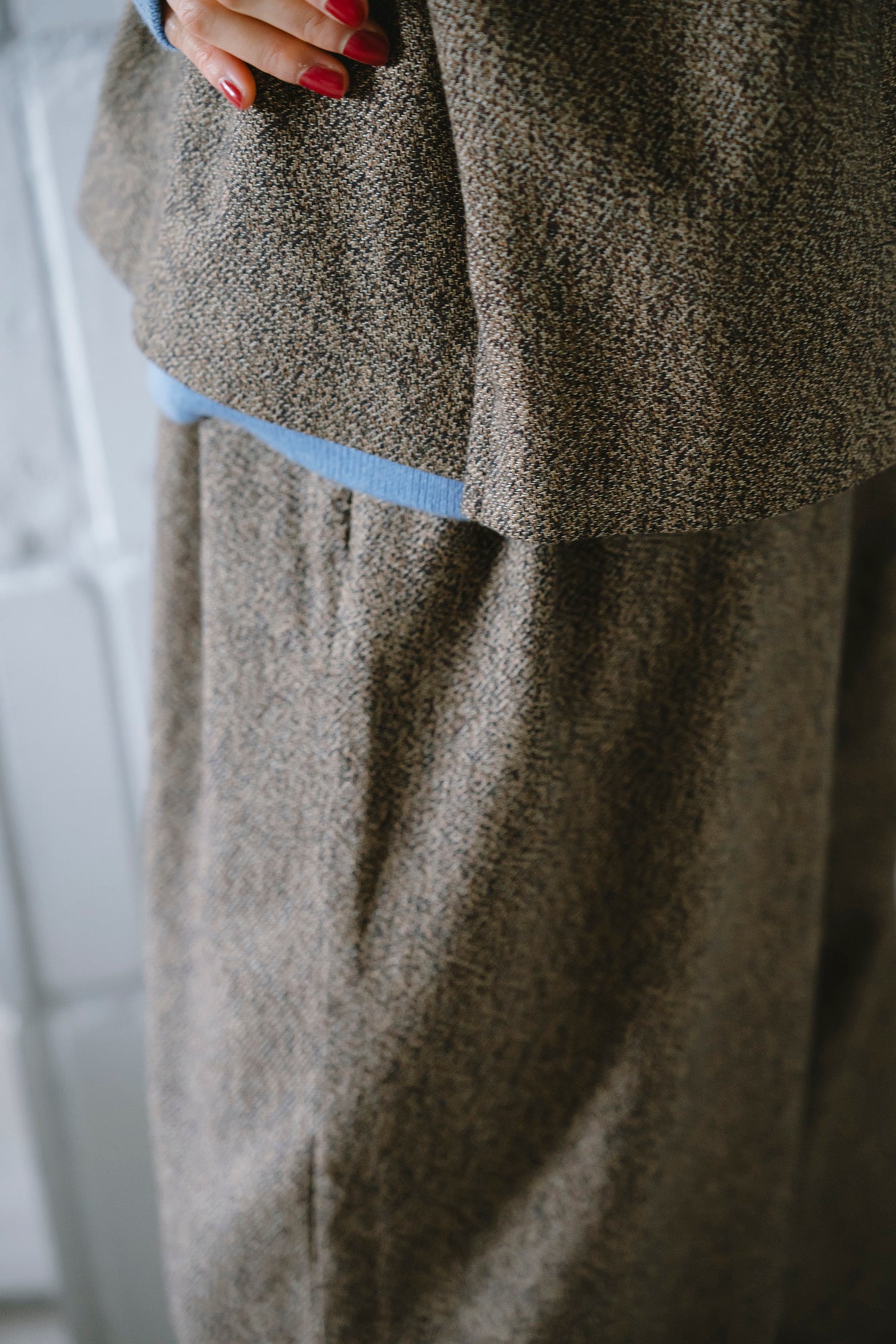 YARRA 三つ杢ツイルワイドベスト YR-1558-253