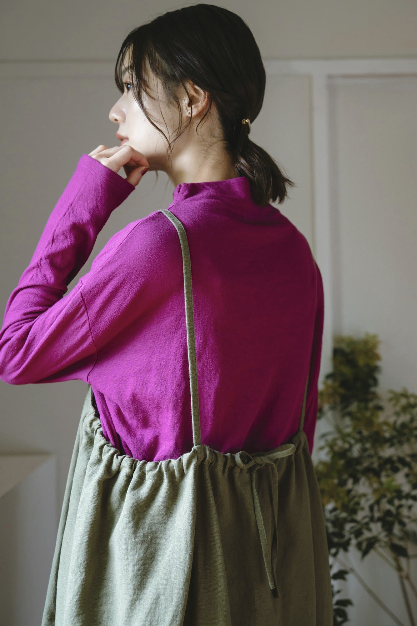 YARRA 40接結天竺ハイネックプルオーバー YR-1551-257