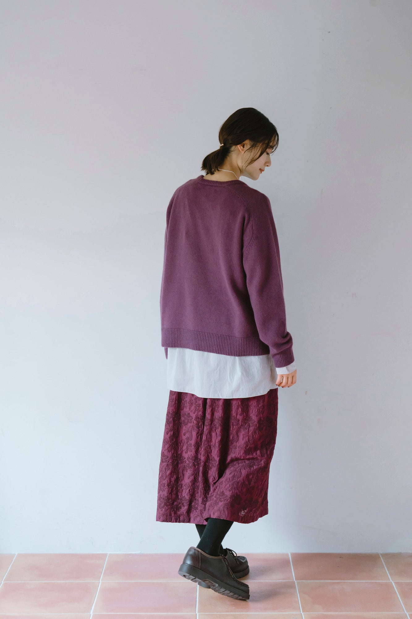YARRA INDIAボイル刺繍スカート YR-1556-251