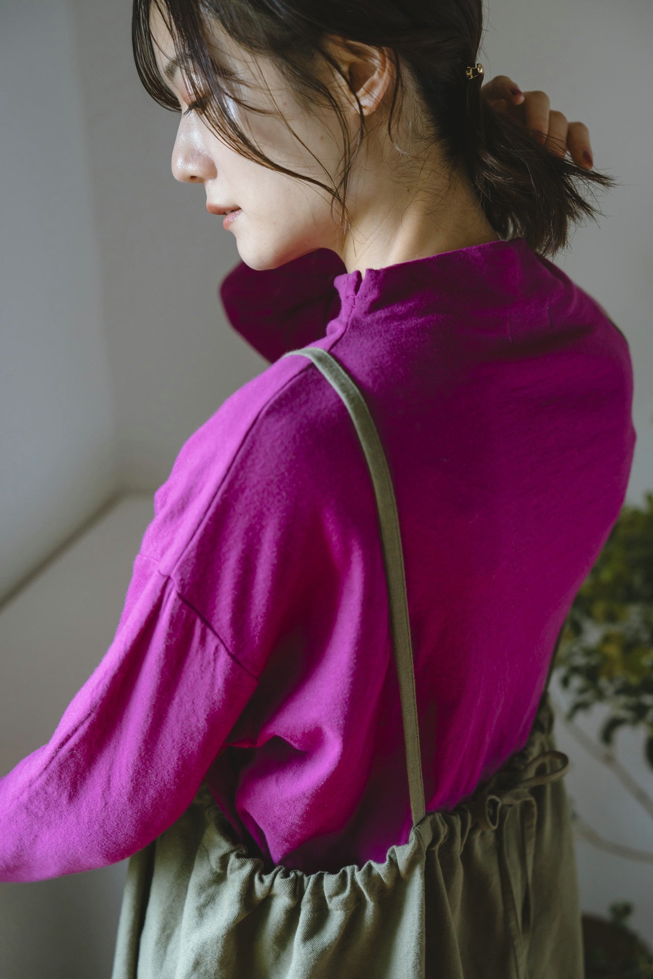 YARRA 40接結天竺ハイネックプルオーバー YR-1551-257