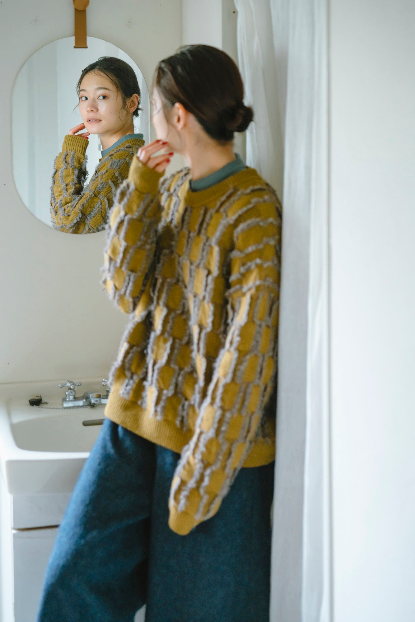 YARRA フリンジニットプルオーバー YR-1552-264