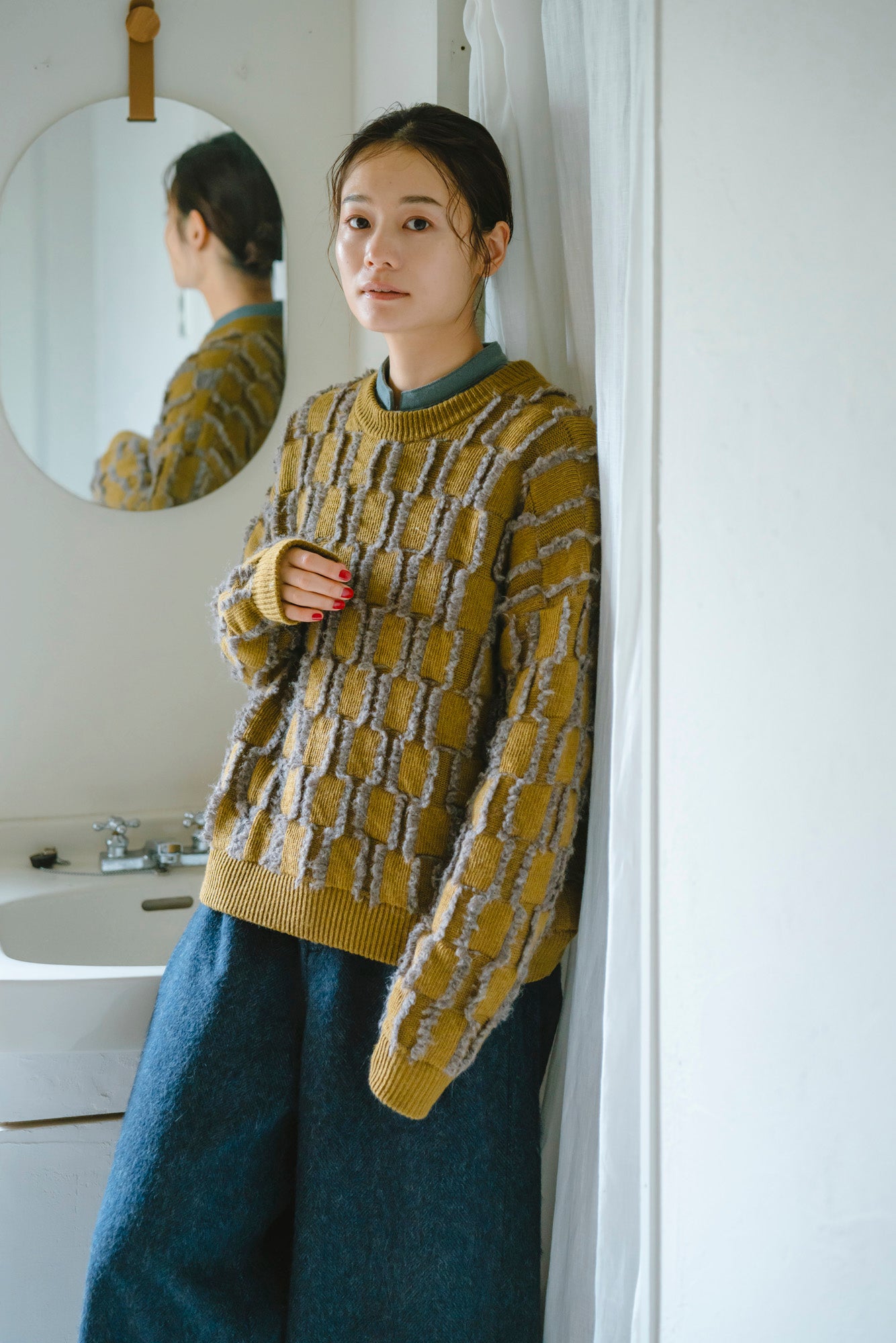 YARRA エコウール裏付き9分丈パンツ YR-1555-274