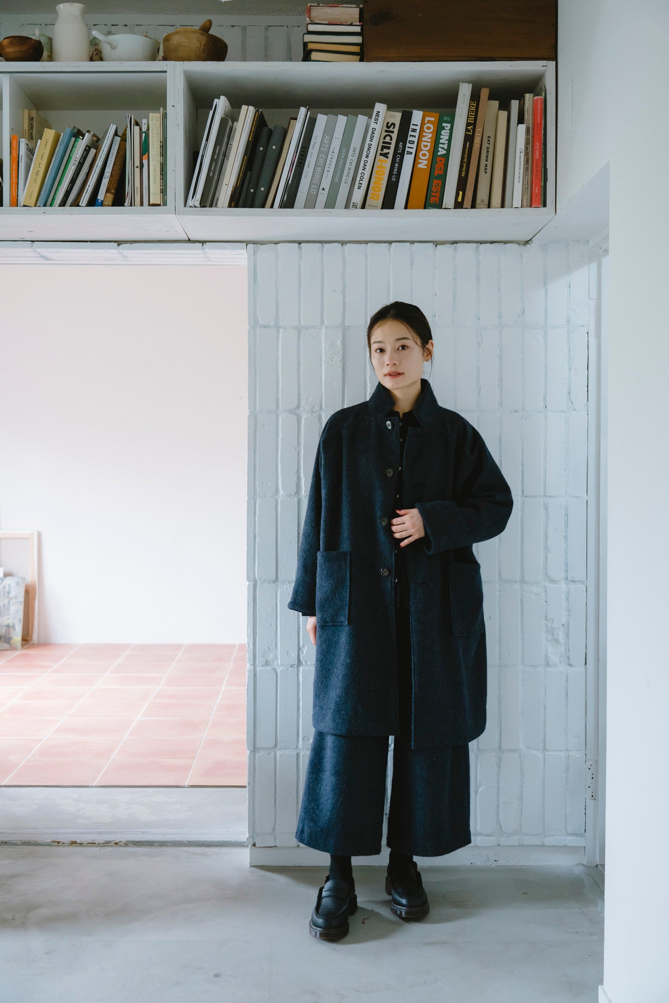 YARRA エコウールデザインスタンドコート YR-1557-275