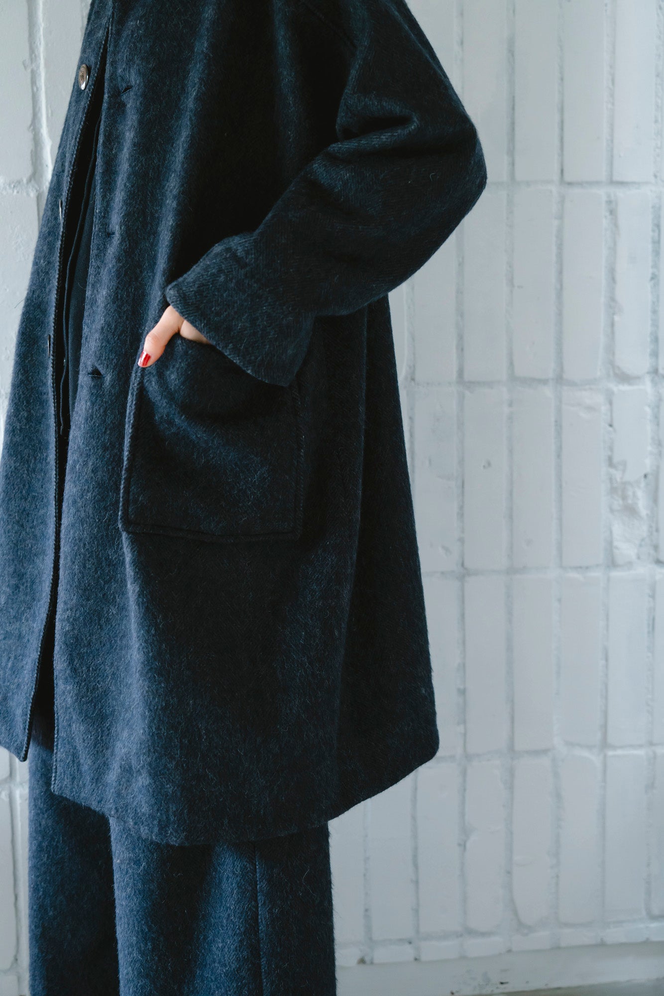 YARRA エコウールデザインスタンドコート YR-1557-275