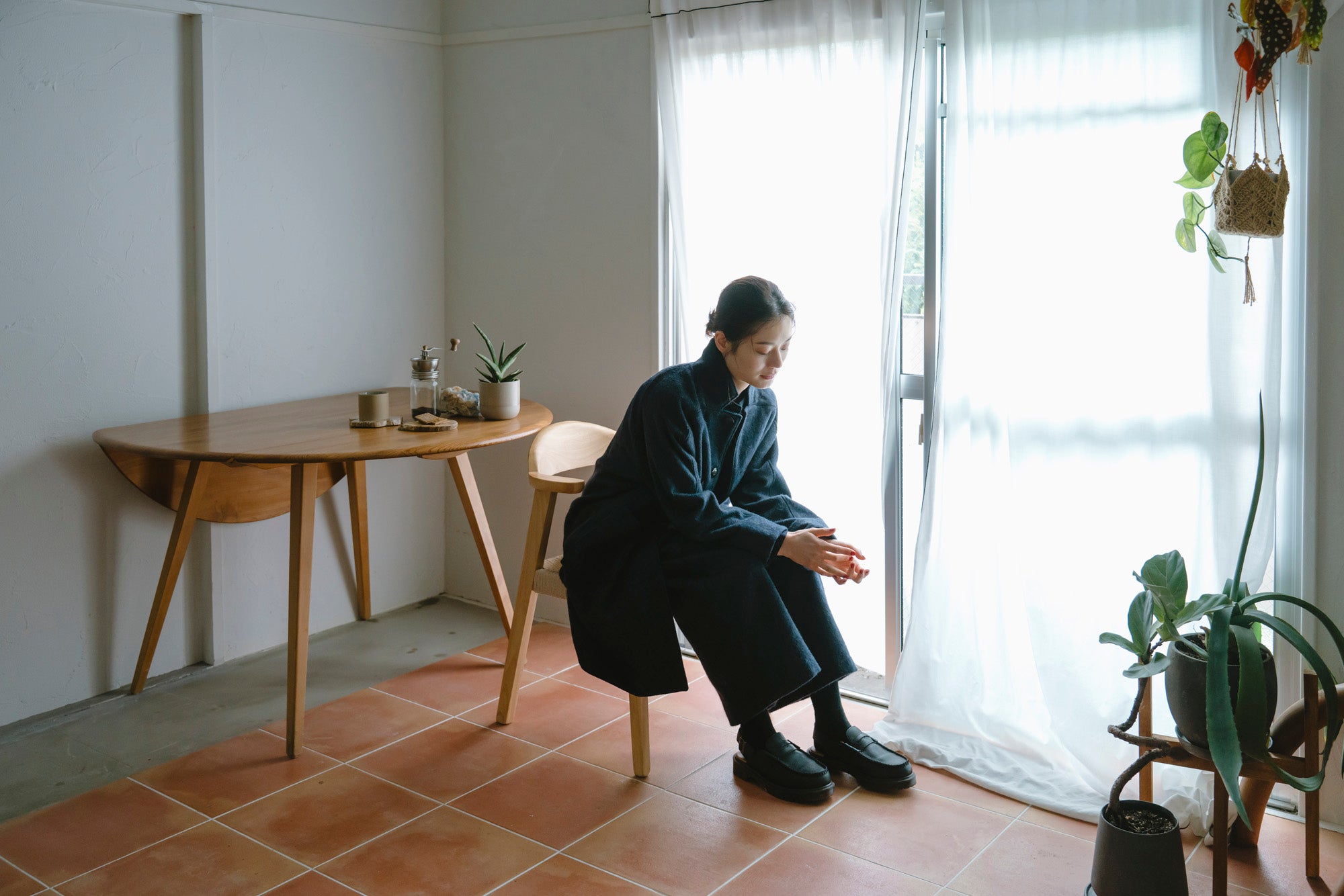 YARRA エコウール裏付き9分丈パンツ YR-1555-274