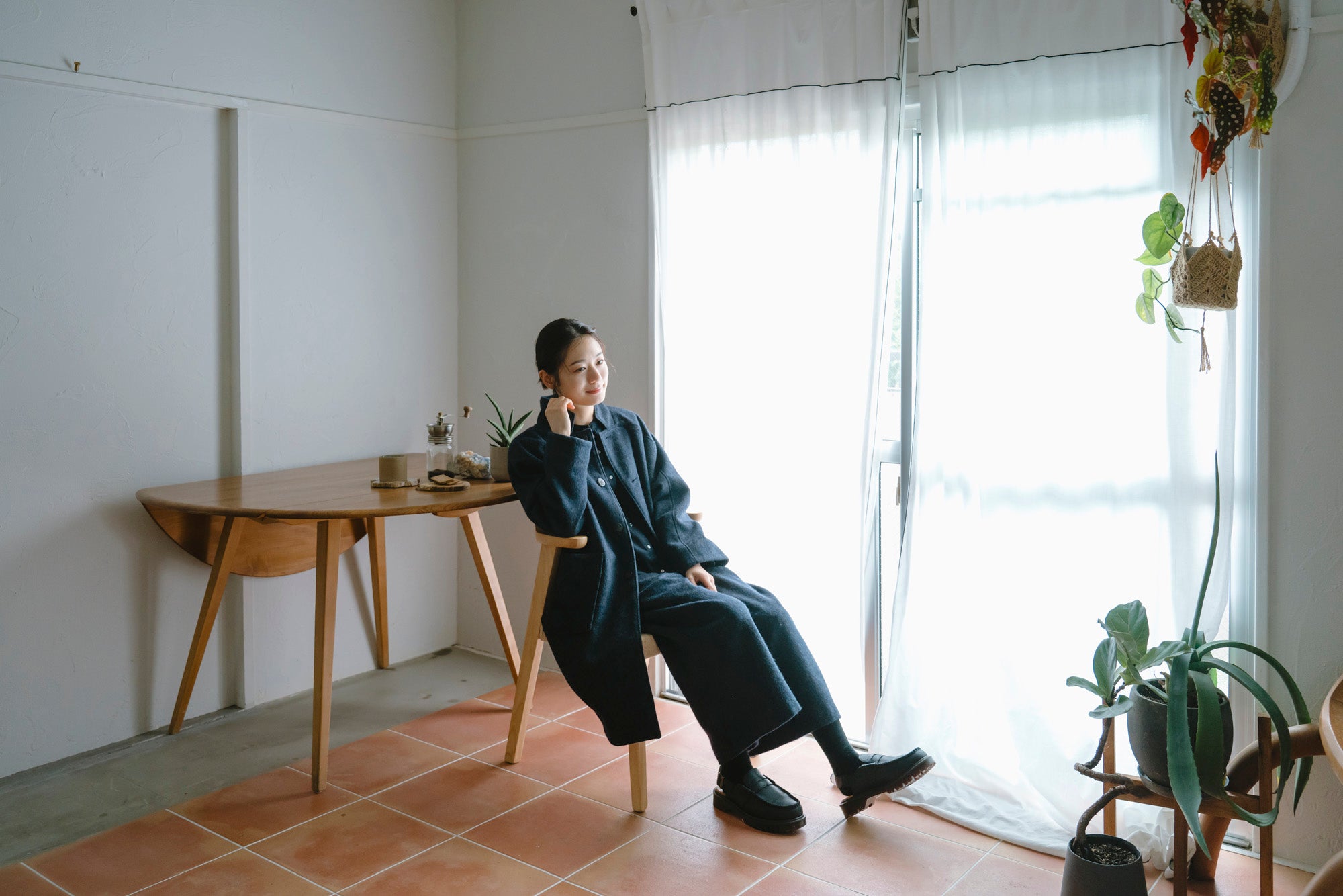 YARRA エコウールデザインスタンドコート YR-1557-275