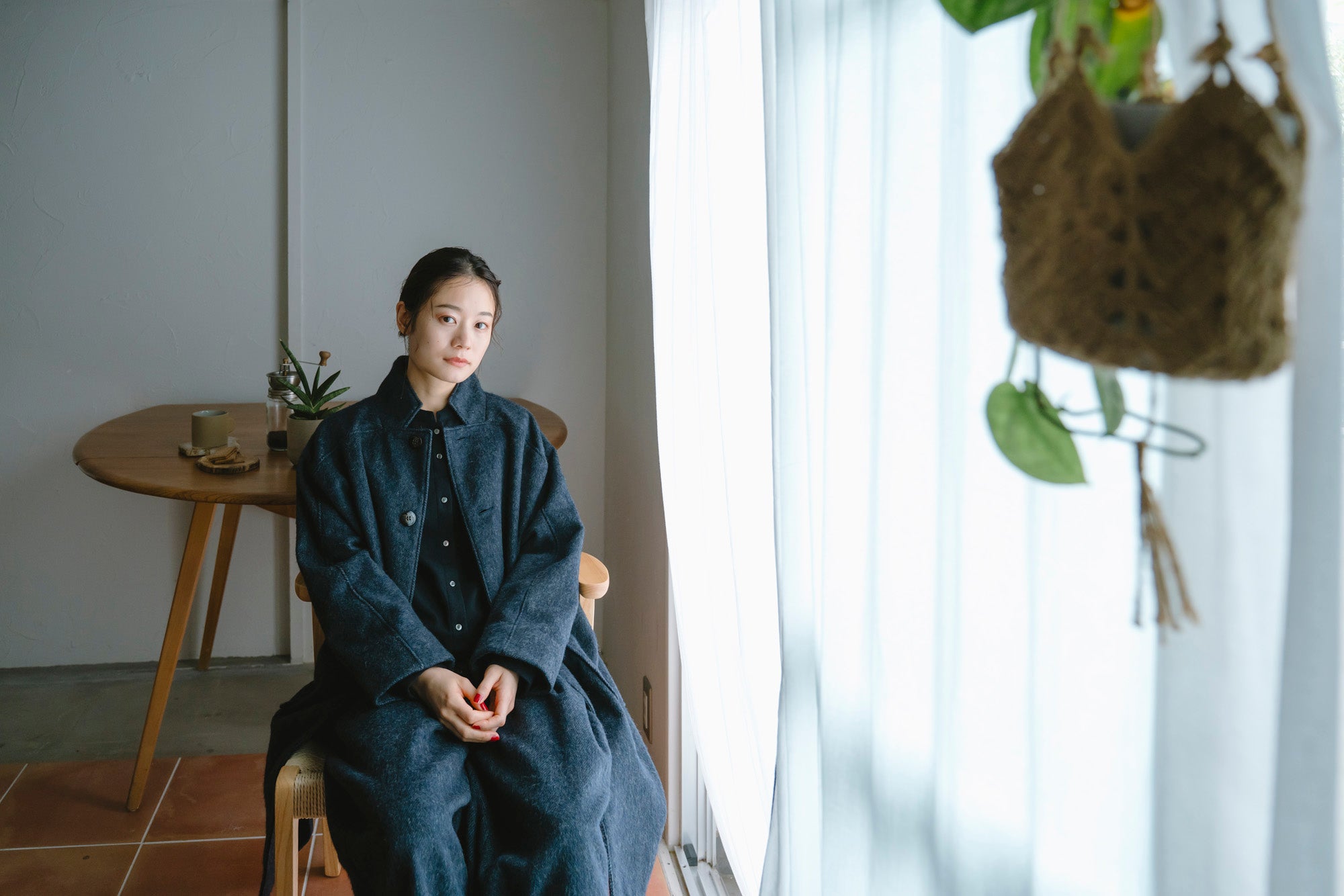 YARRA エコウールデザインスタンドコート YR-1557-275