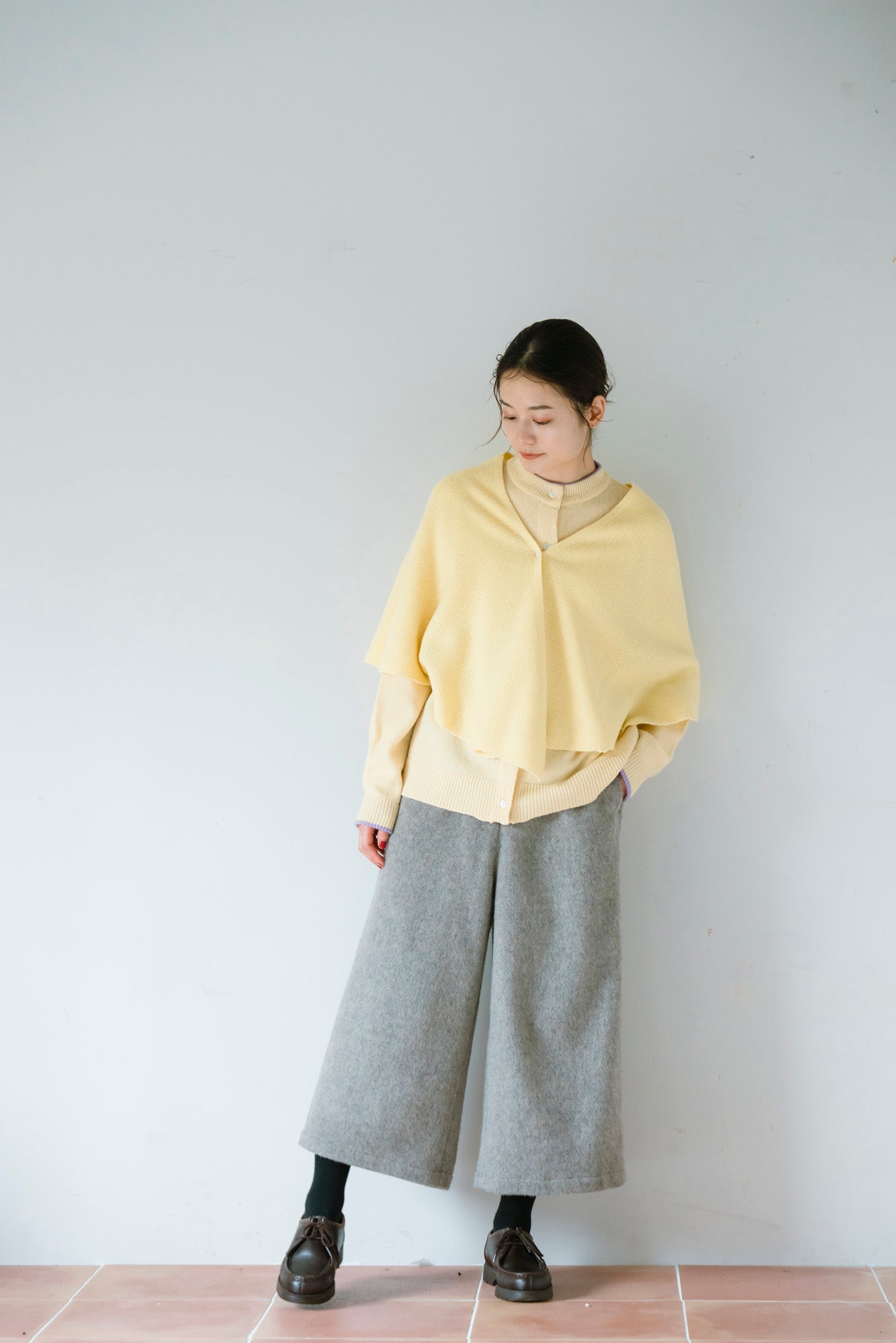 YARRA エコウール裏付き9分丈パンツ YR-1555-274