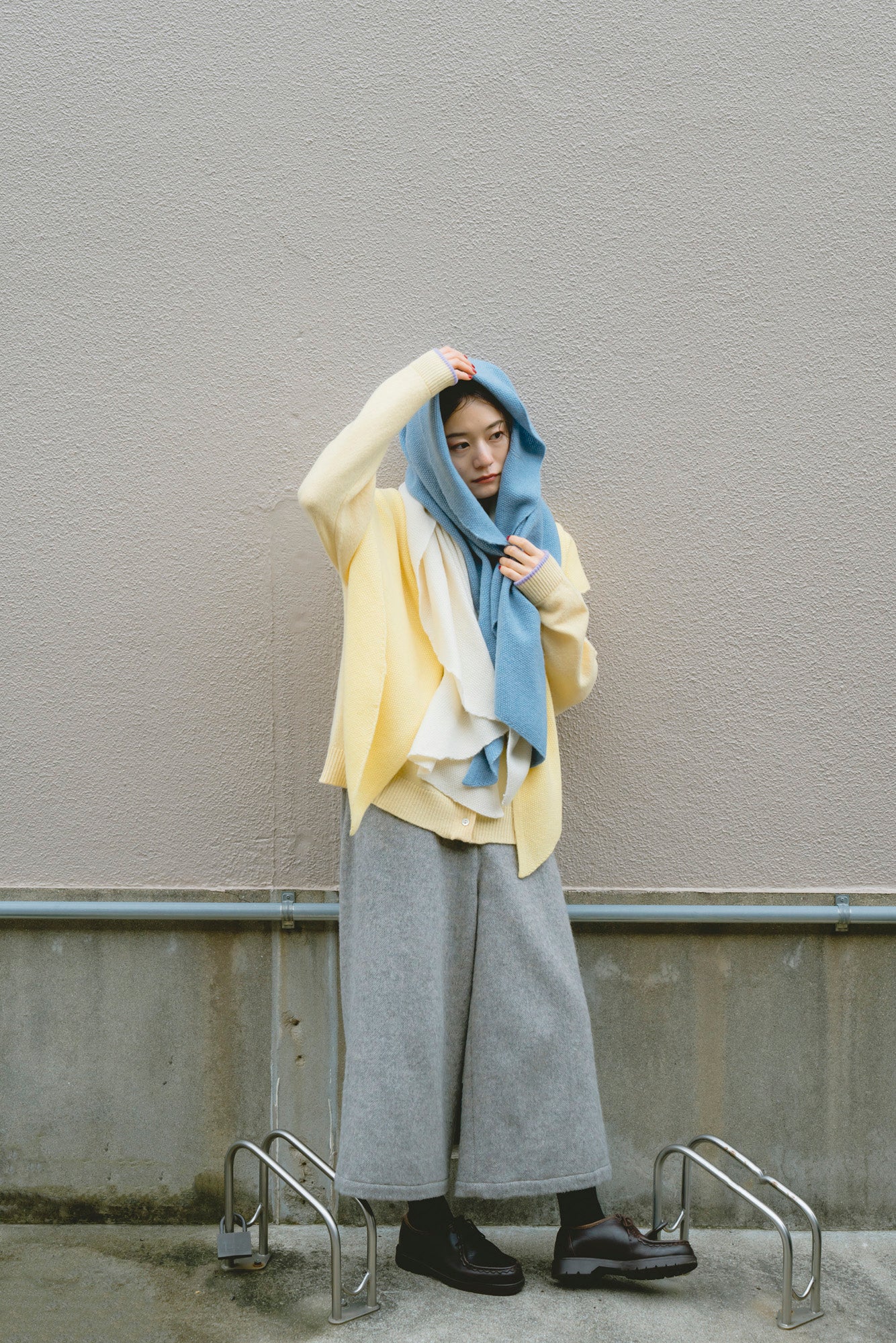 YARRA 鹿の子ニットストール YR-1559-262