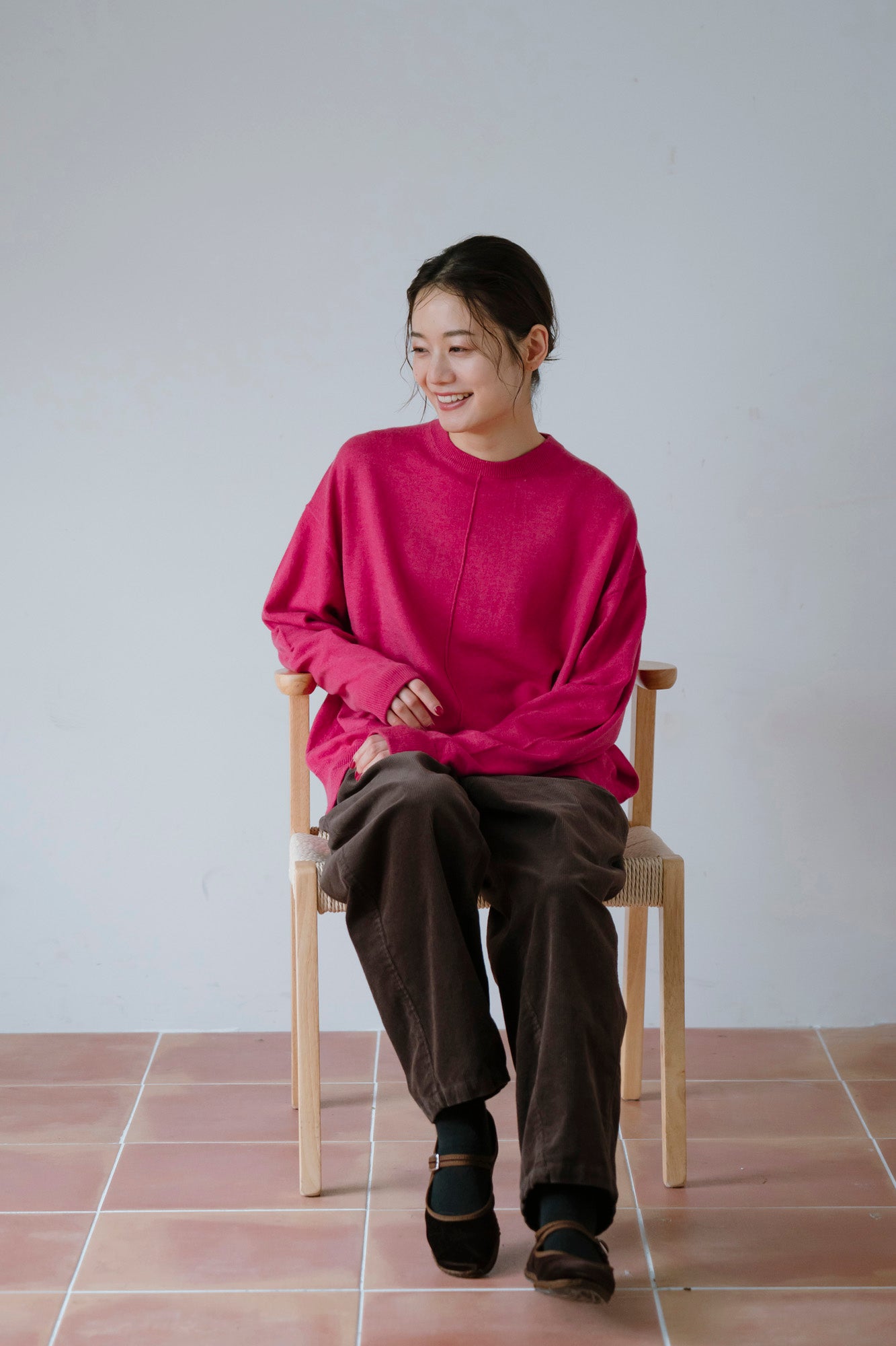 YARRA 柔らかメリノアウトリンキングニット YR-1552-247