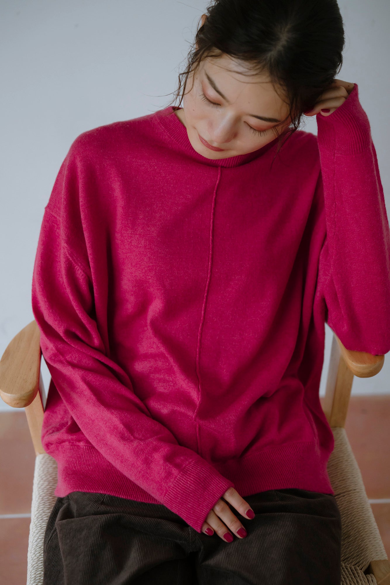 YARRA 柔らかメリノアウトリンキングニット YR-1552-247