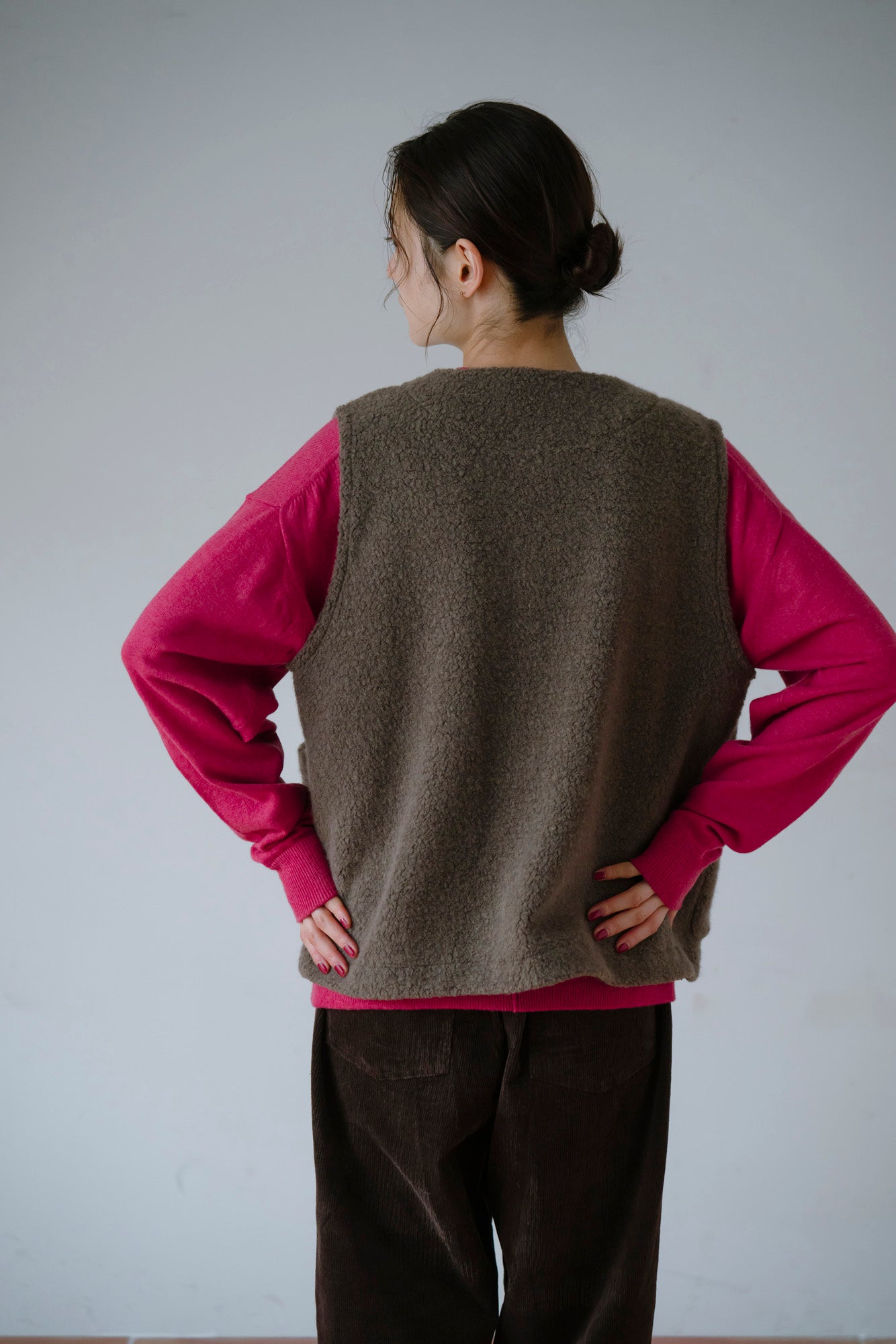 YARRA ウールリッチパイルループベスト YR-1558-255