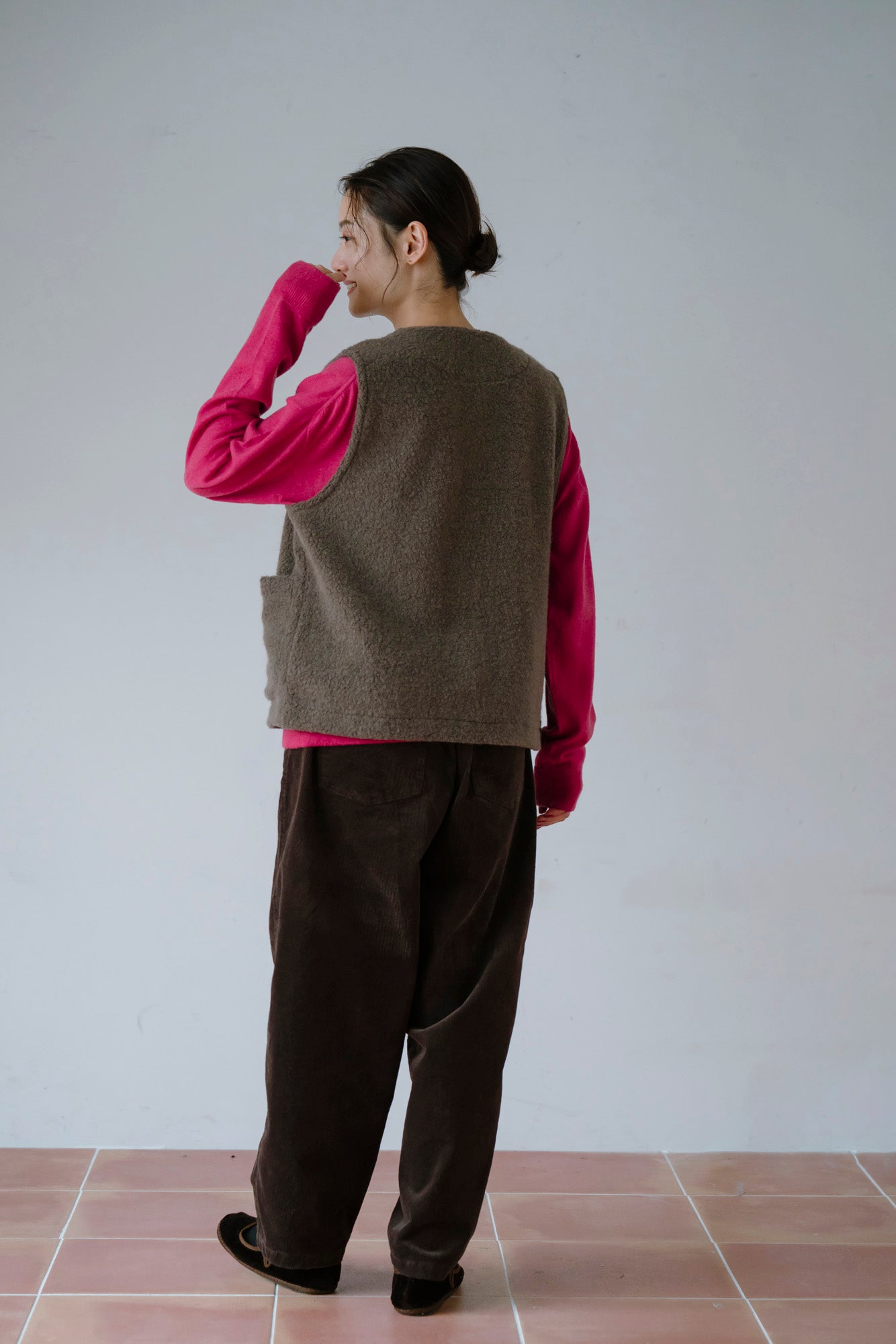 YARRA ウールリッチパイルループベスト YR-1558-255