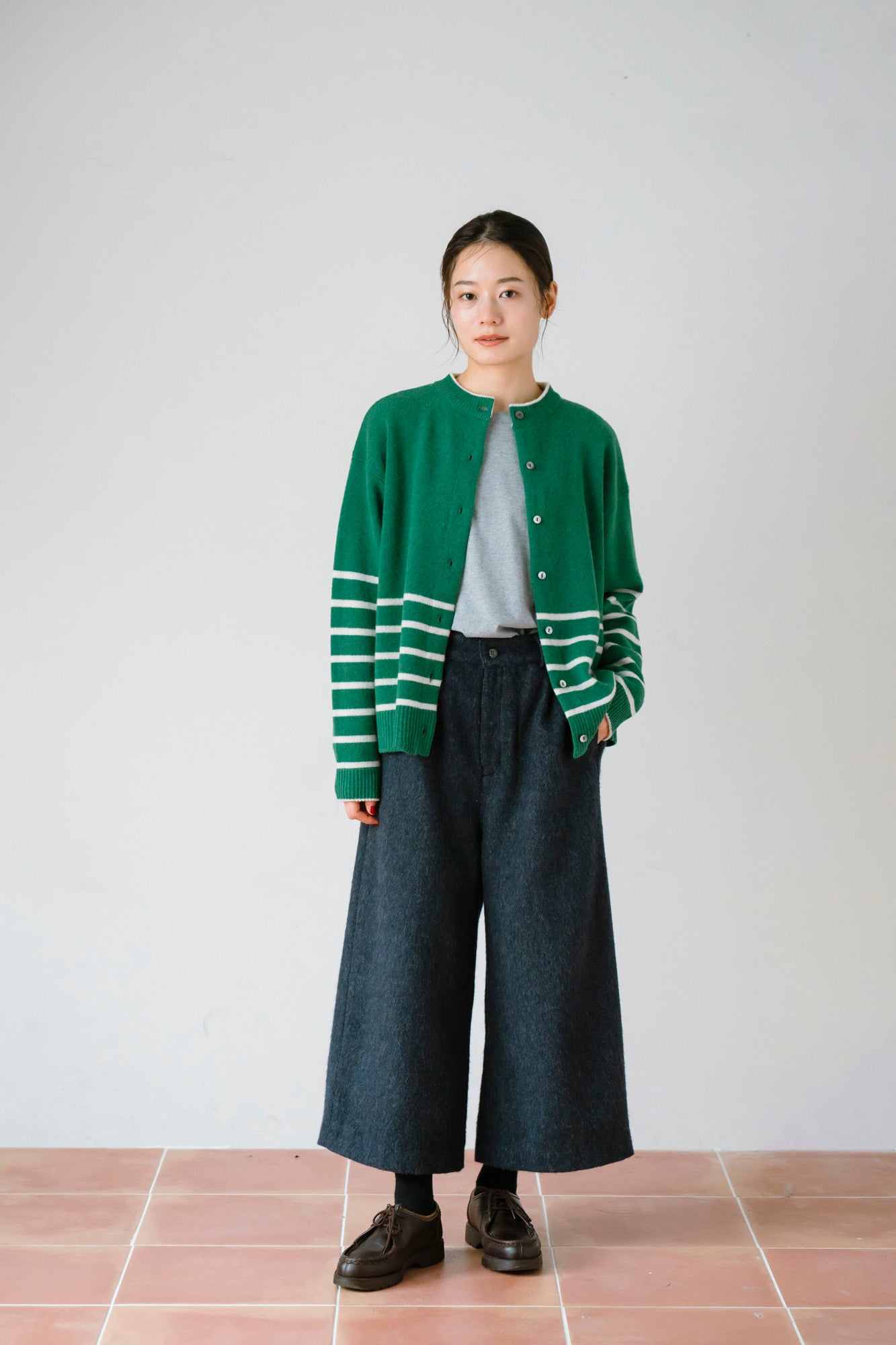 YARRA エコウール裏付き9分丈パンツ YR-1555-274