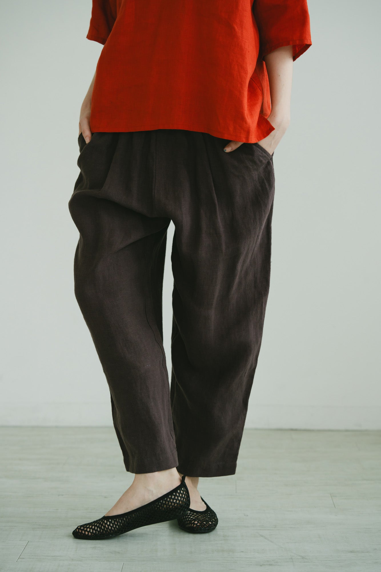 YARRA リネンタックパンツ YR-1625-306