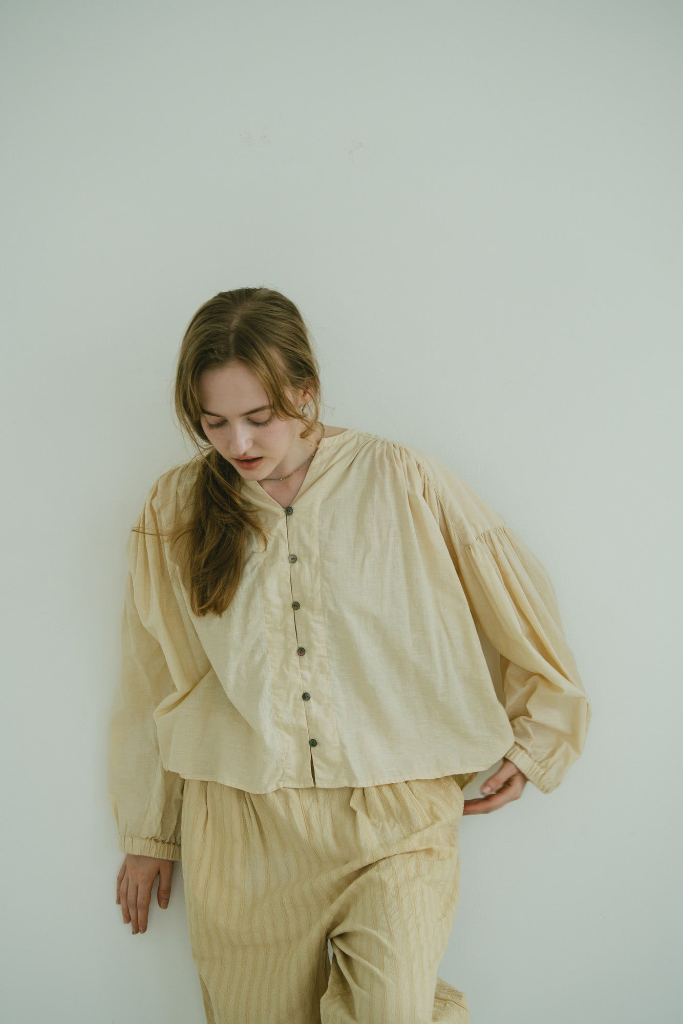 【ゆきふいるむ/yukiさん着用アイテム】YARRA Talk with CHAI染めブラウス YR-1623-263