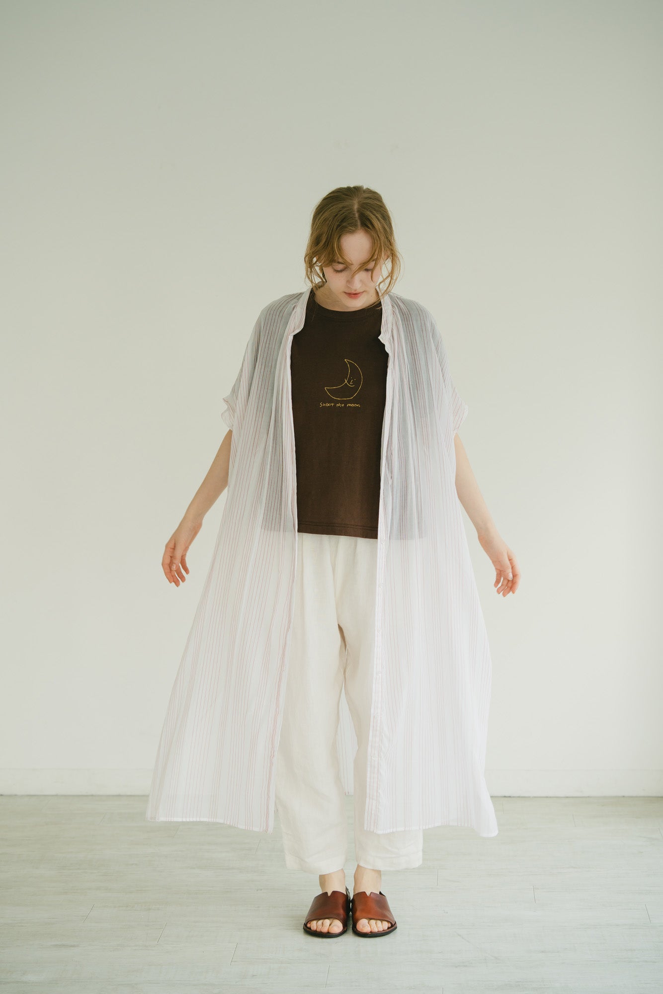 YARRA INDIAシアーノースリーブワンピース YR-1624-304