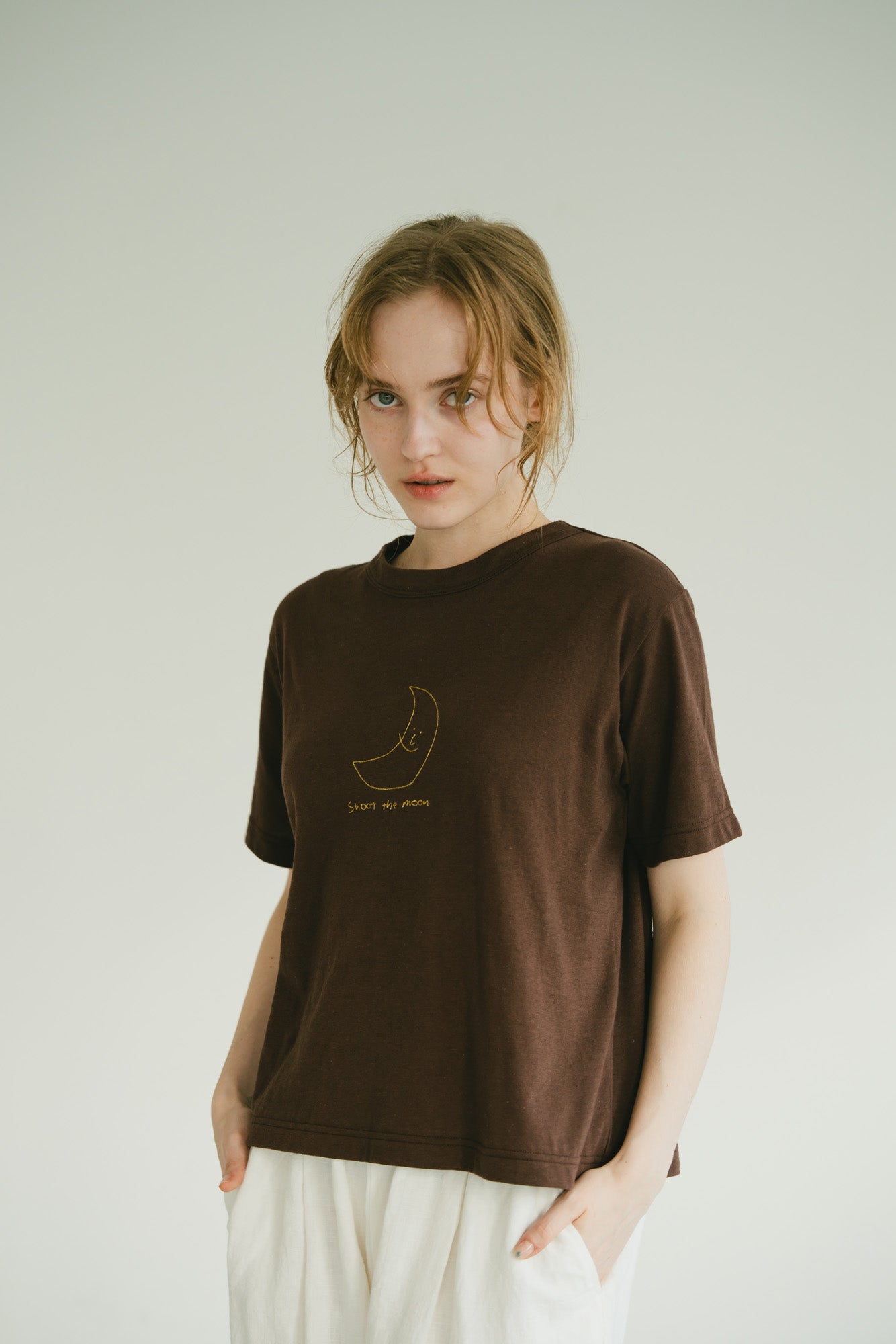 YARRA MOONシシュウTシャツ YR-1621-253