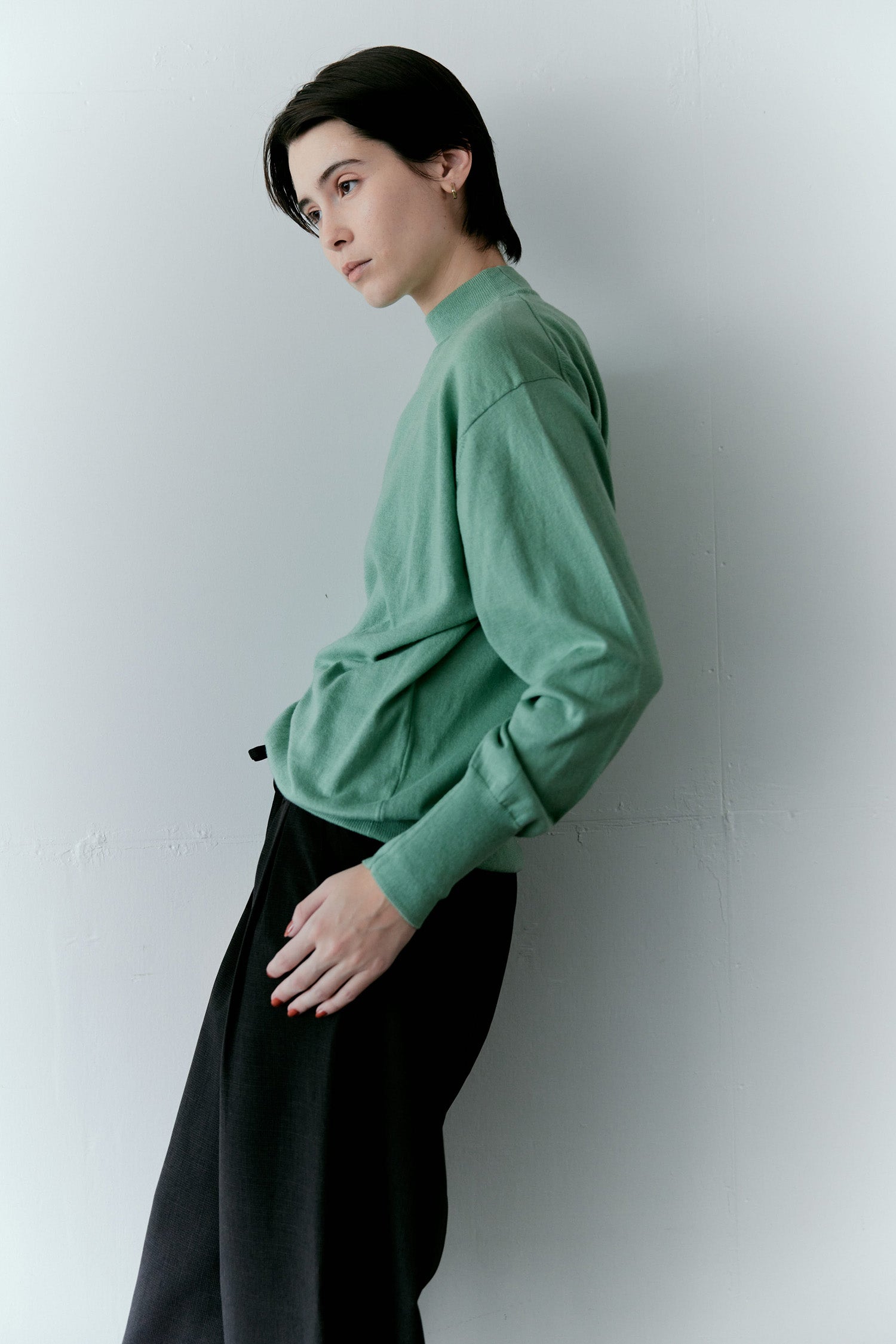 doux bleu コットンシルクカシミアプルオーバー DB-2552-045