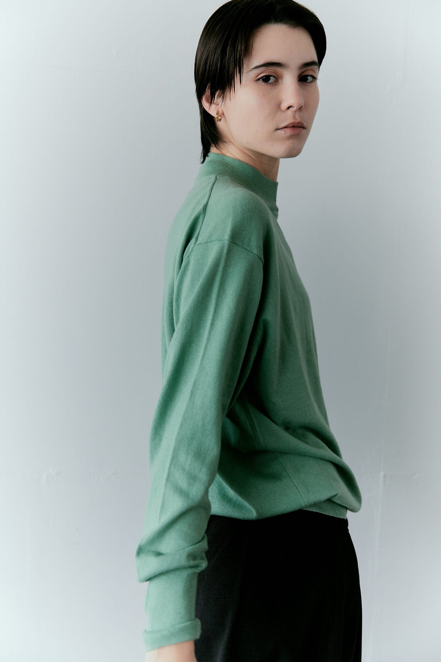 doux bleu コットンシルクカシミアプルオーバー DB-2552-045