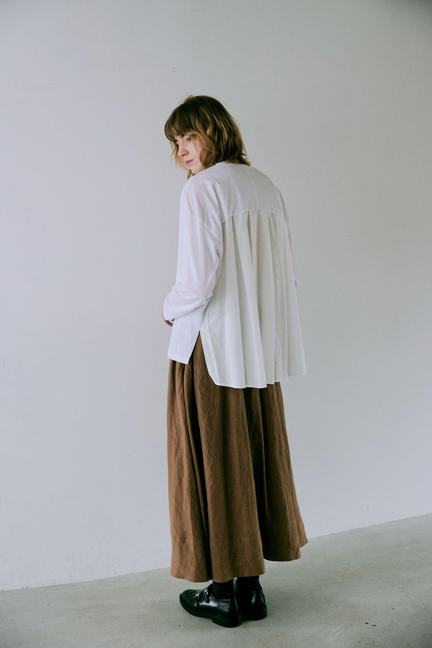 doux bleu コットンカット ドッキングプルオーバー DB-2541-009