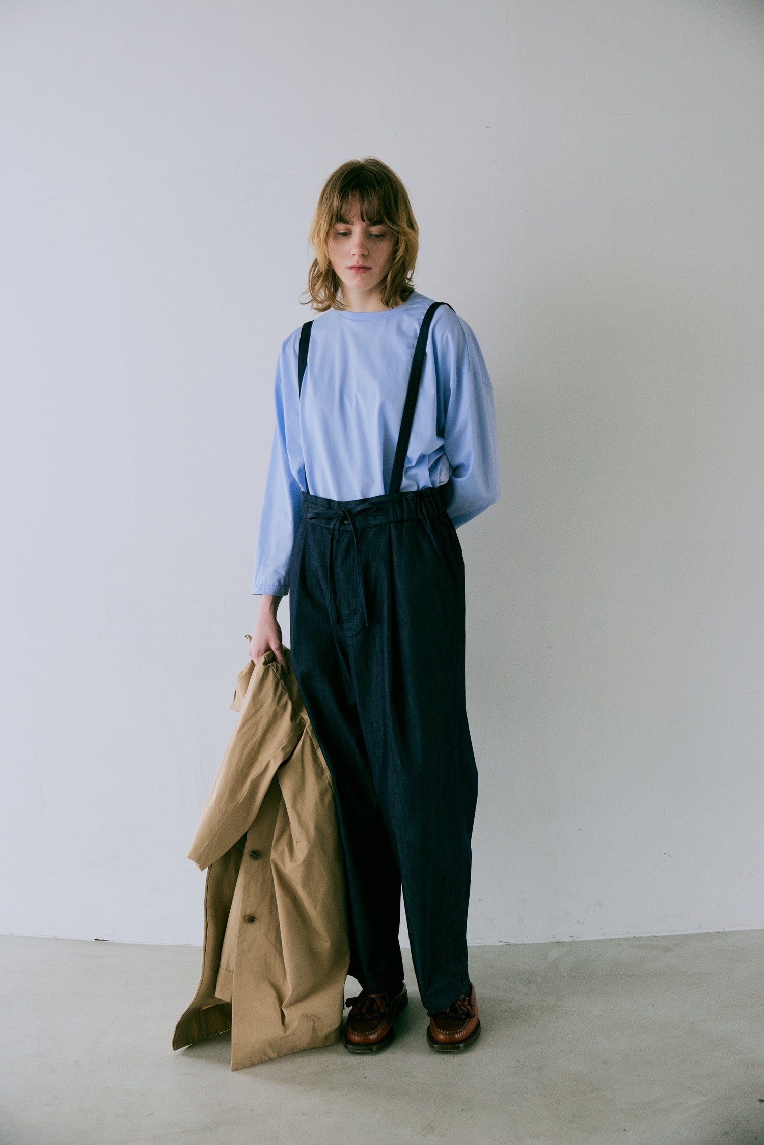 doux bleu ライトデニム サロペット DB-2545-005